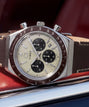 Q Timex Chronograph 40mm Leather Strap Watch