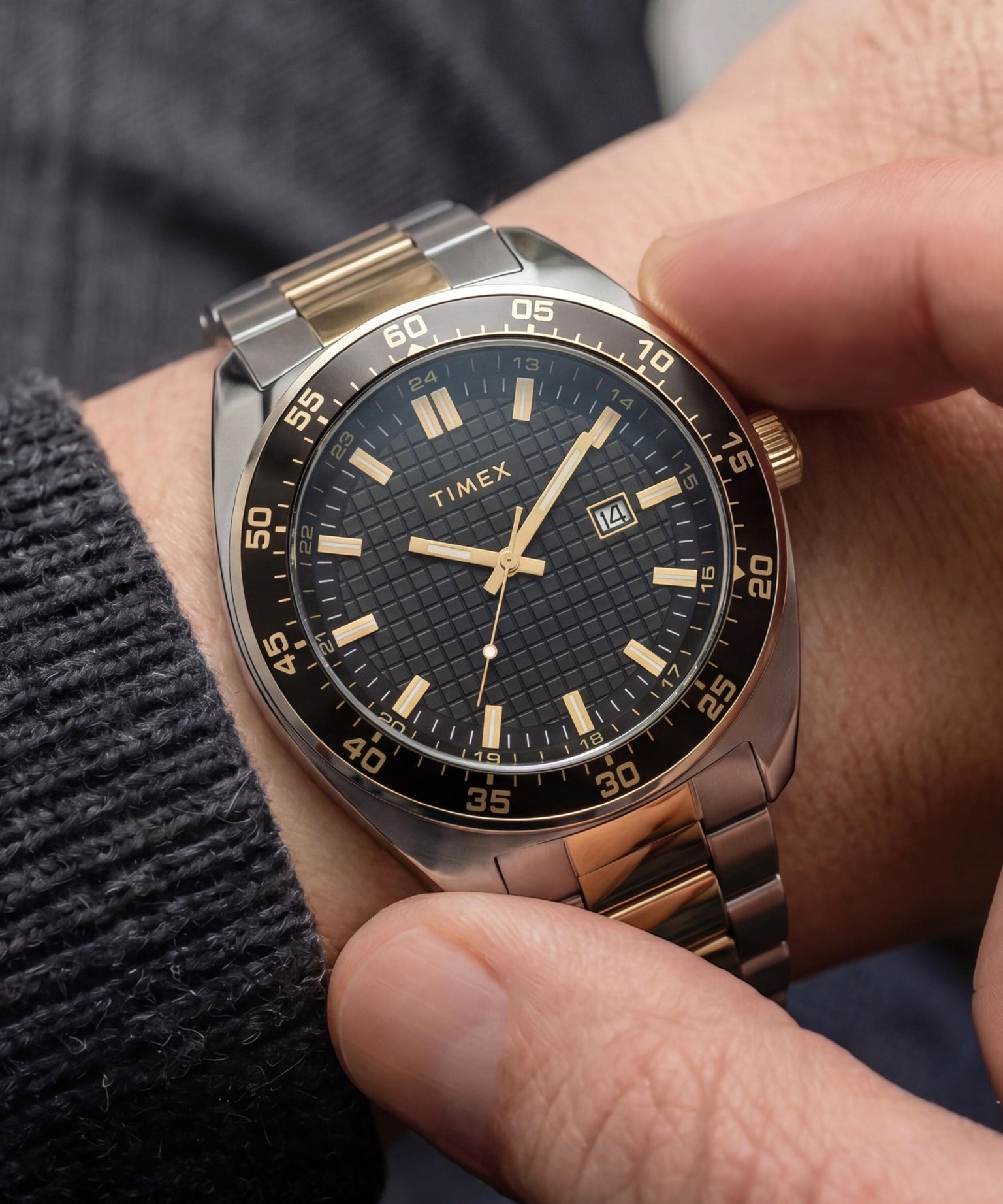 Weston 45mm Stainless Steel Bracelet Watch
