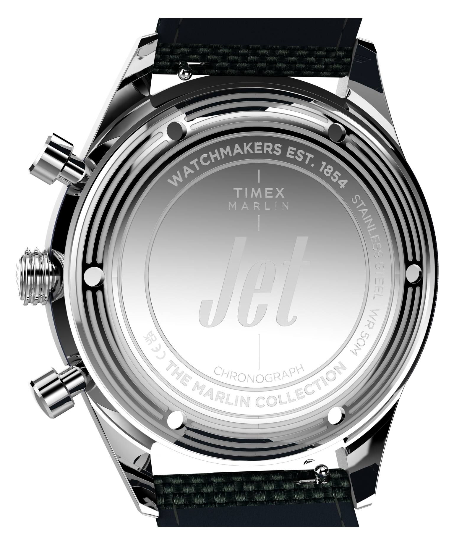 Marlin® Jet Chronograph 40mm Fabric Strap Watch