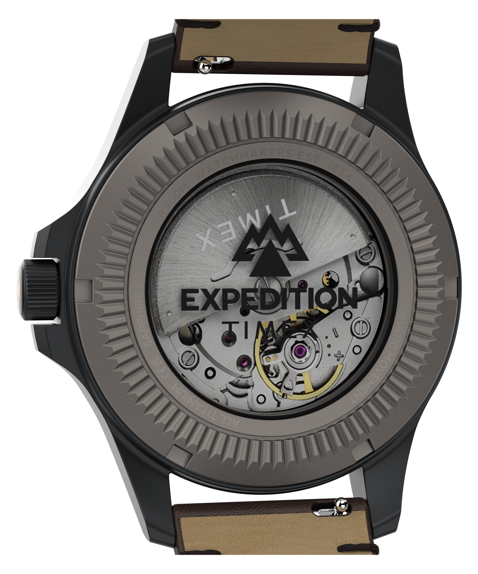Expedition® Field Post Automatic 41mm Leather Strap Watch