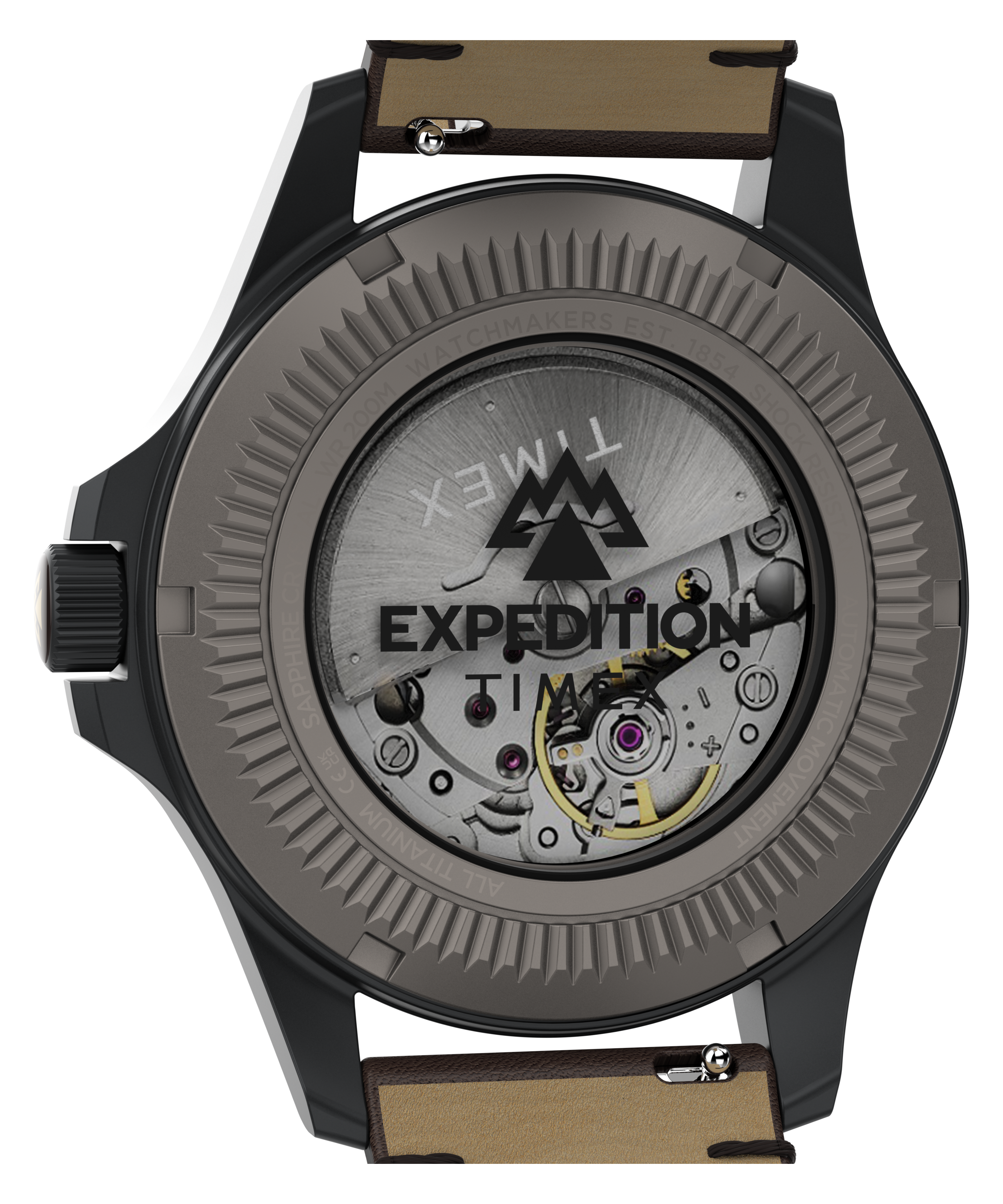 Expedition® Field Post Automatic 41mm Leather Strap Watch