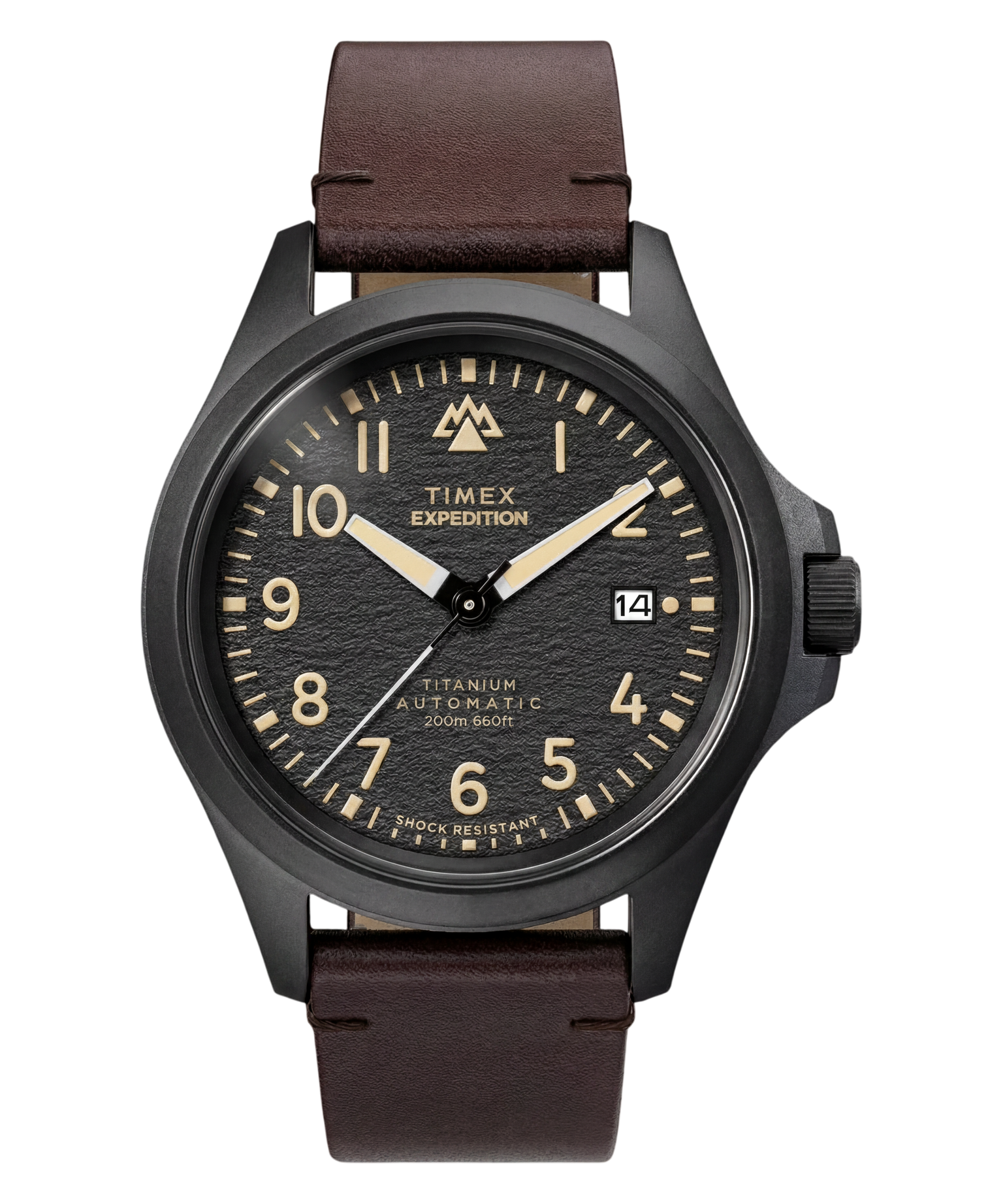 Expedition® Field Post Automatic 41mm Leather Strap Watch