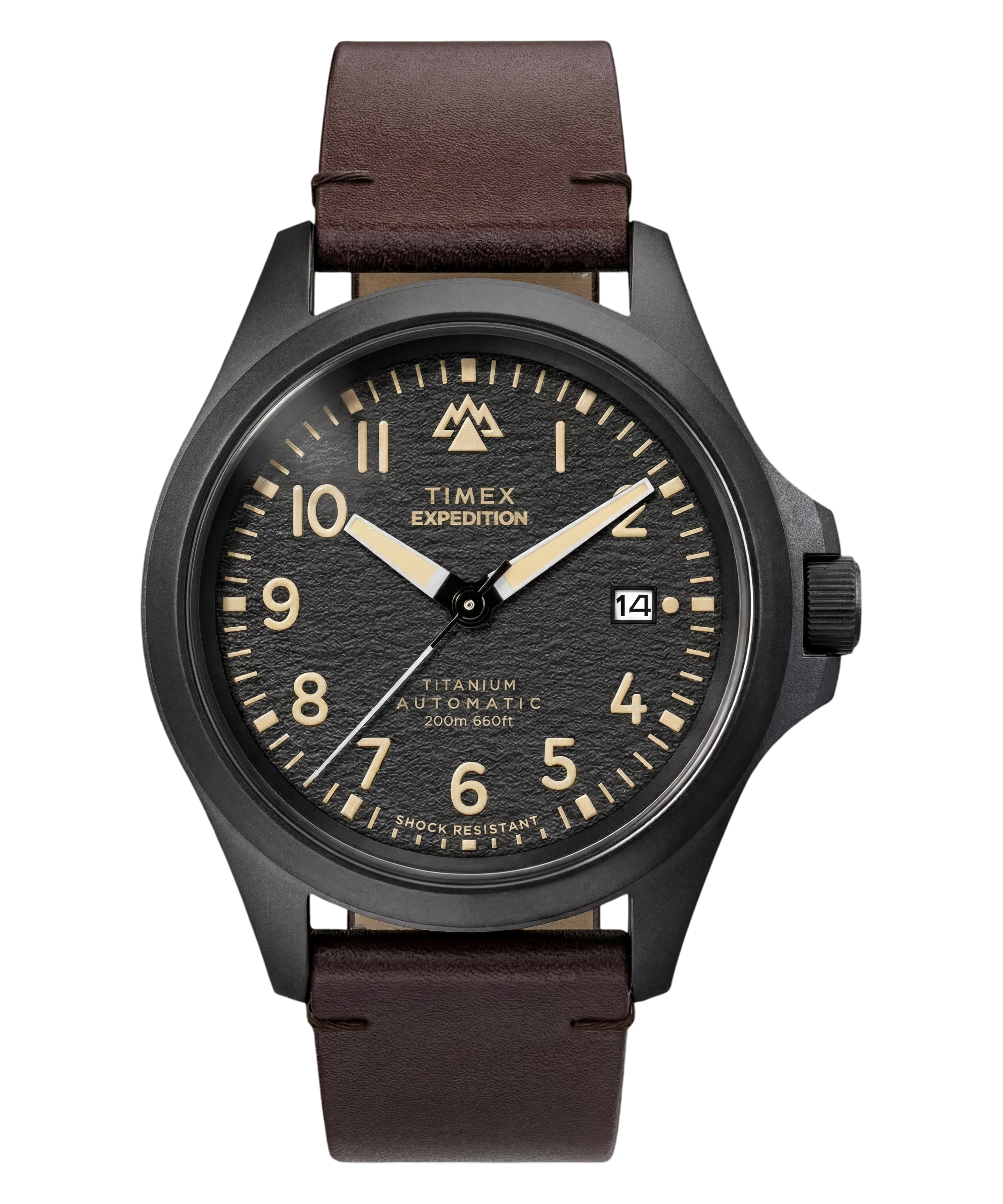Expedition® Field Post Automatic 41mm Leather Strap Watch