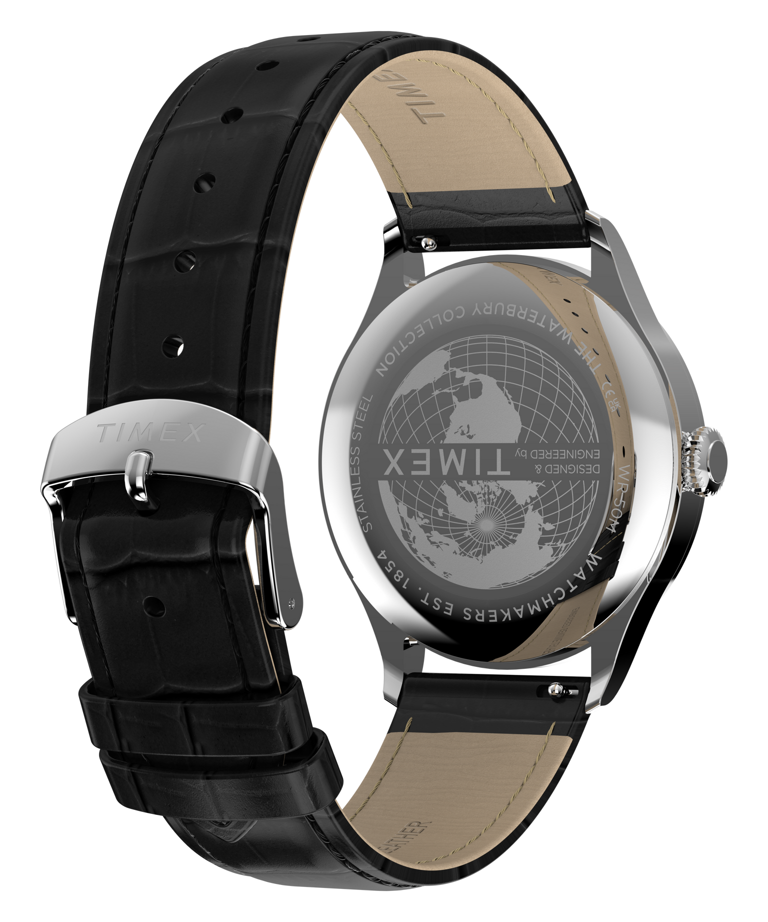 Waterbury Classic 39mm Leather Strap Watch