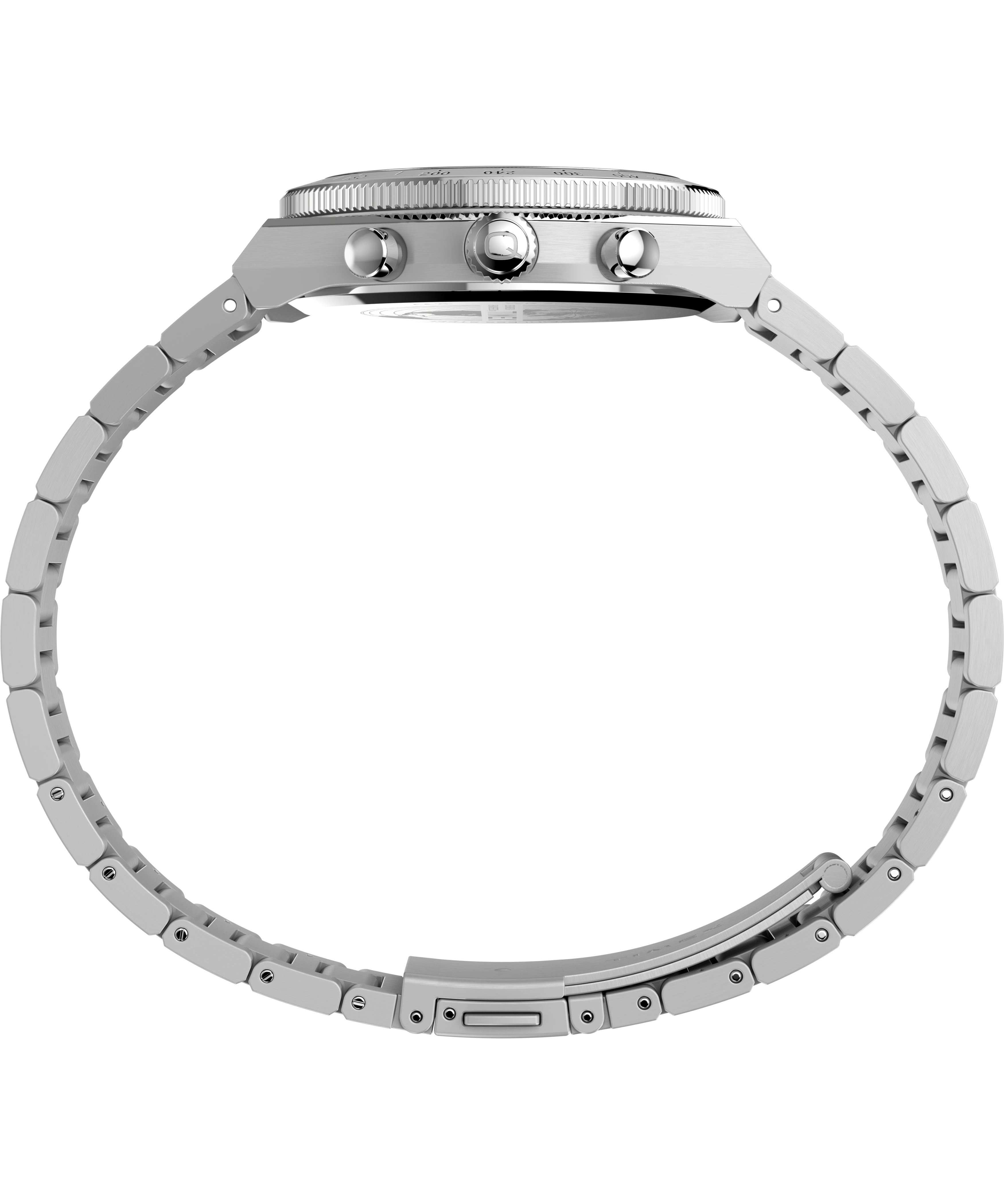 Q Timex Continental Chronograph 36mm Stainless Steel Bracelet Watch