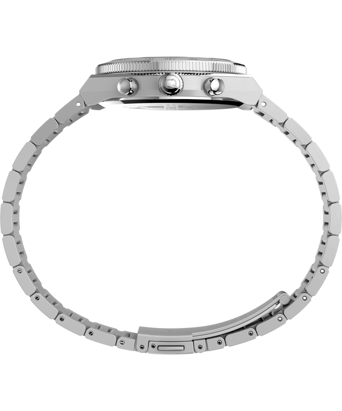 Q Timex Continental Chronograph 36mm Stainless Steel Bracelet Watch