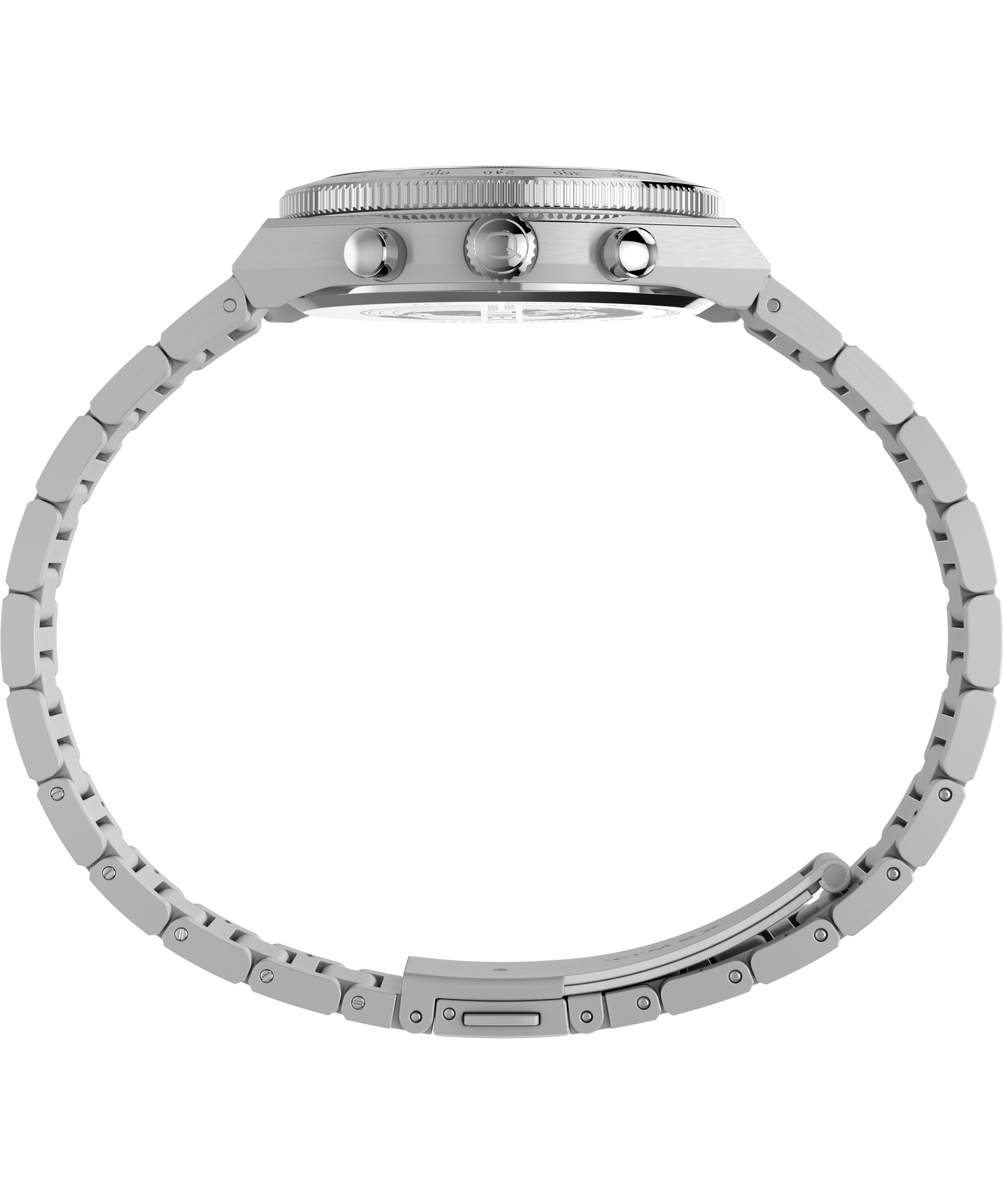 Q Timex Continental Chronograph 36mm Stainless Steel Bracelet Watch