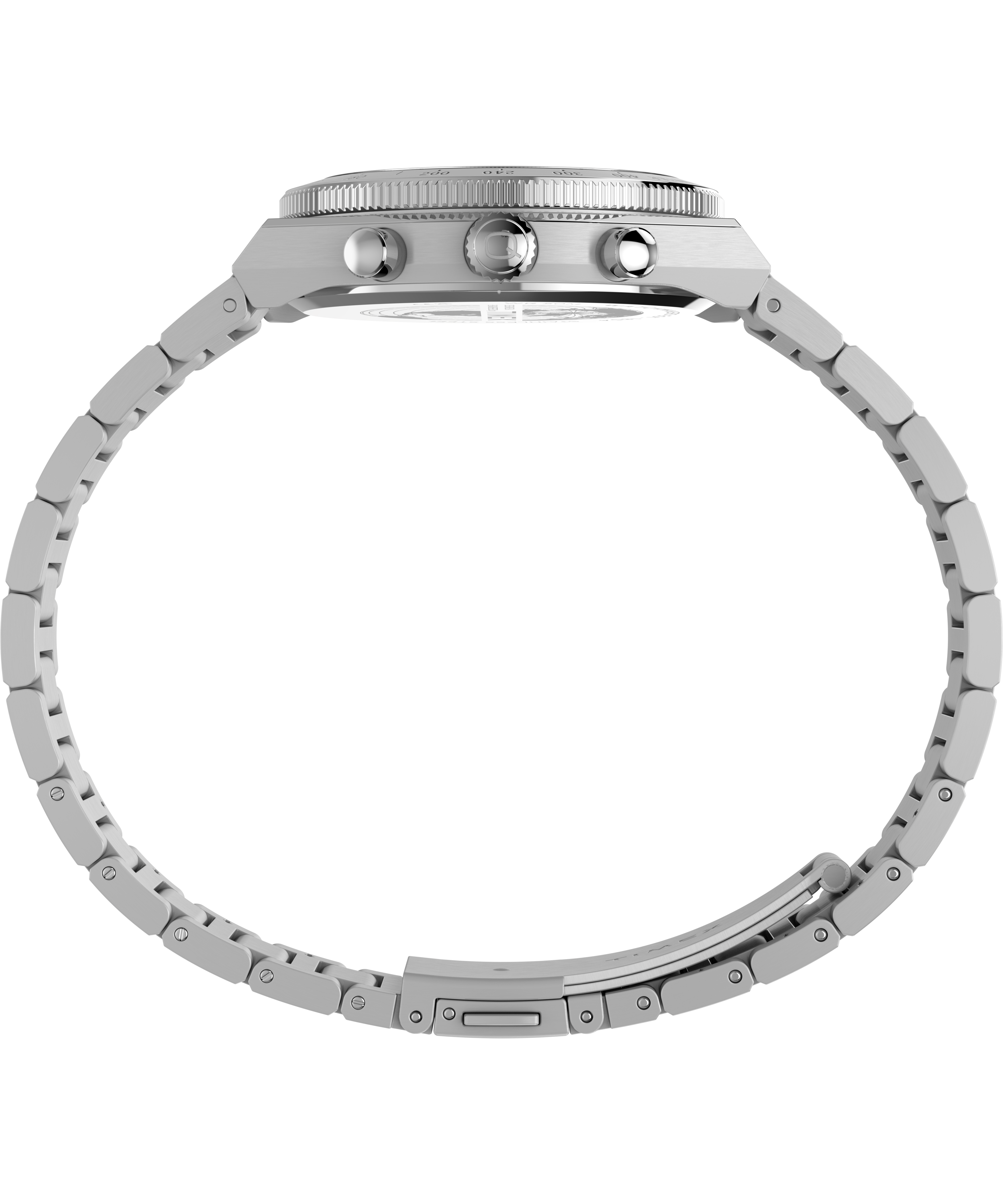 Q Timex Continental Chronograph 36mm Stainless Steel Bracelet Watch