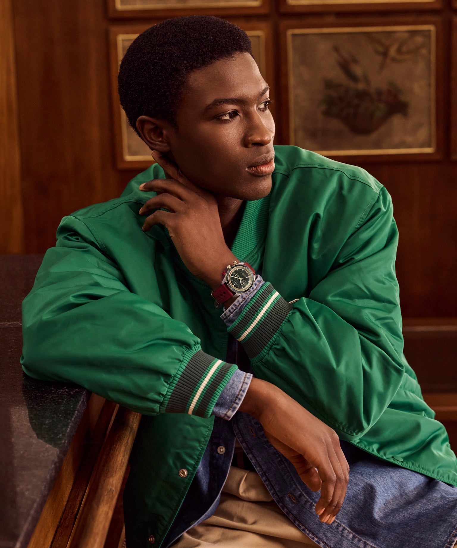 Waterbury Heritage Chronograph 39mm Leather Strap Watch