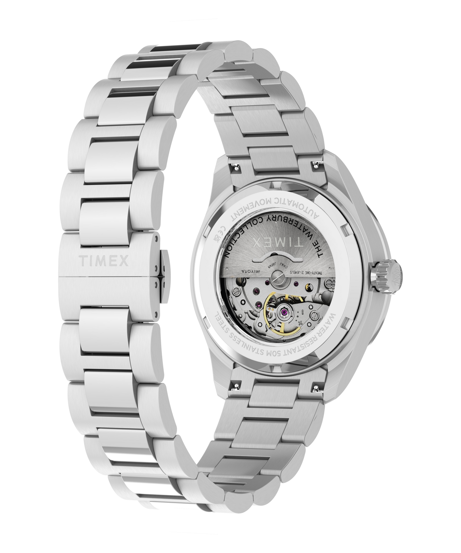 Waterbury Heritage Automatic 39mm Stainless Steel Bracelet Watch