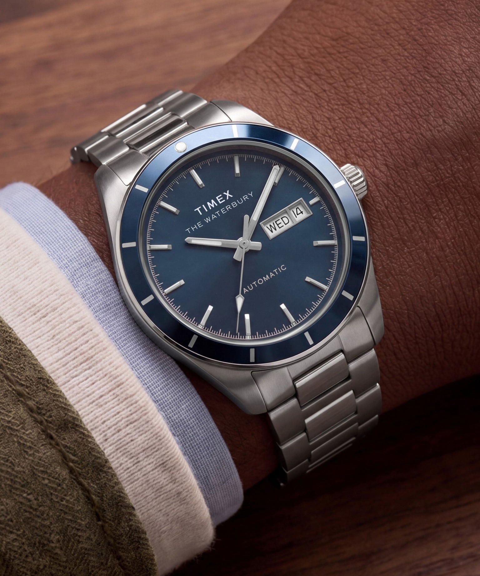 Waterbury Heritage Automatic 39mm Stainless Steel Bracelet Watch