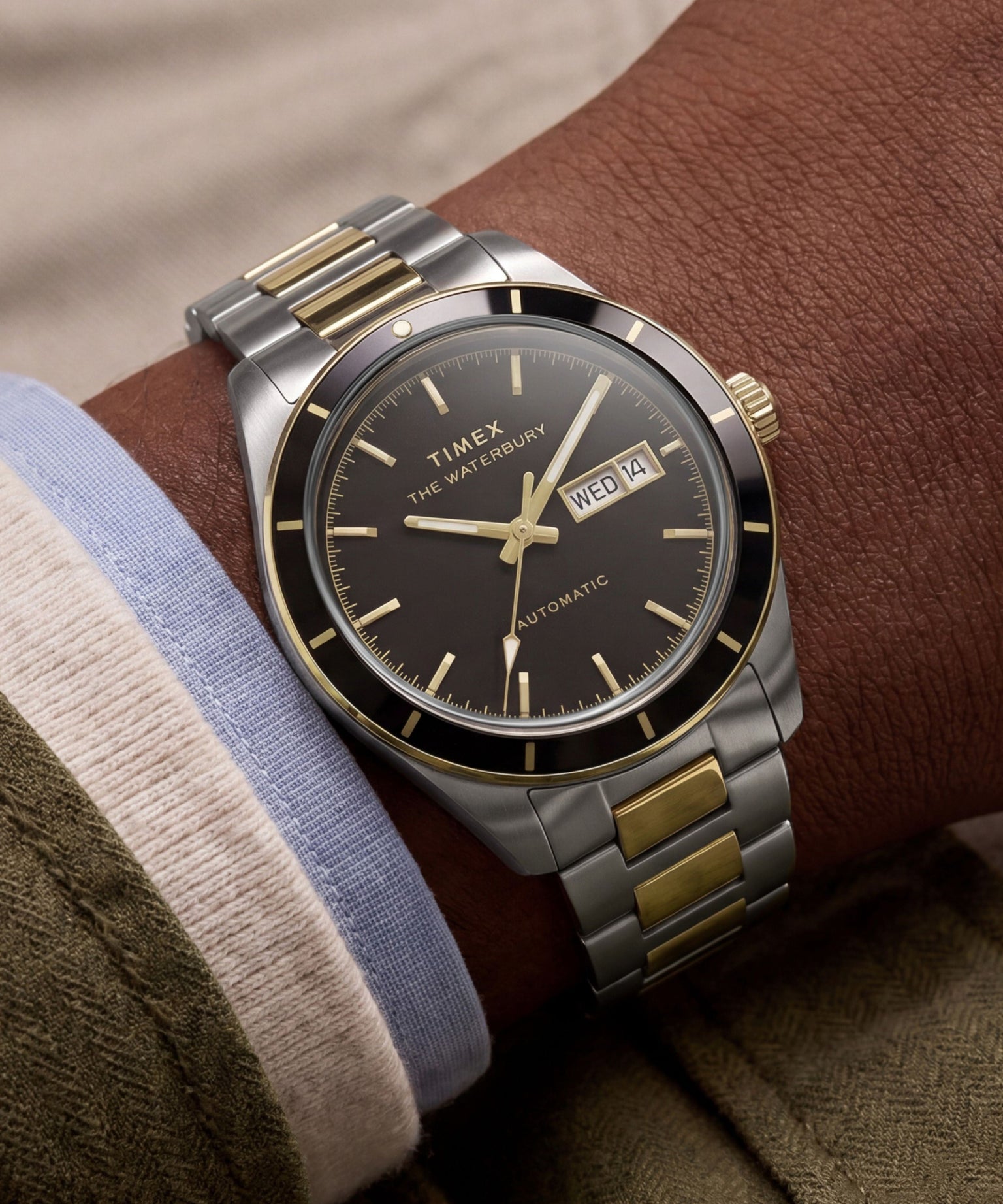 Waterbury Heritage Automatic 39mm Stainless Steel Bracelet Watch