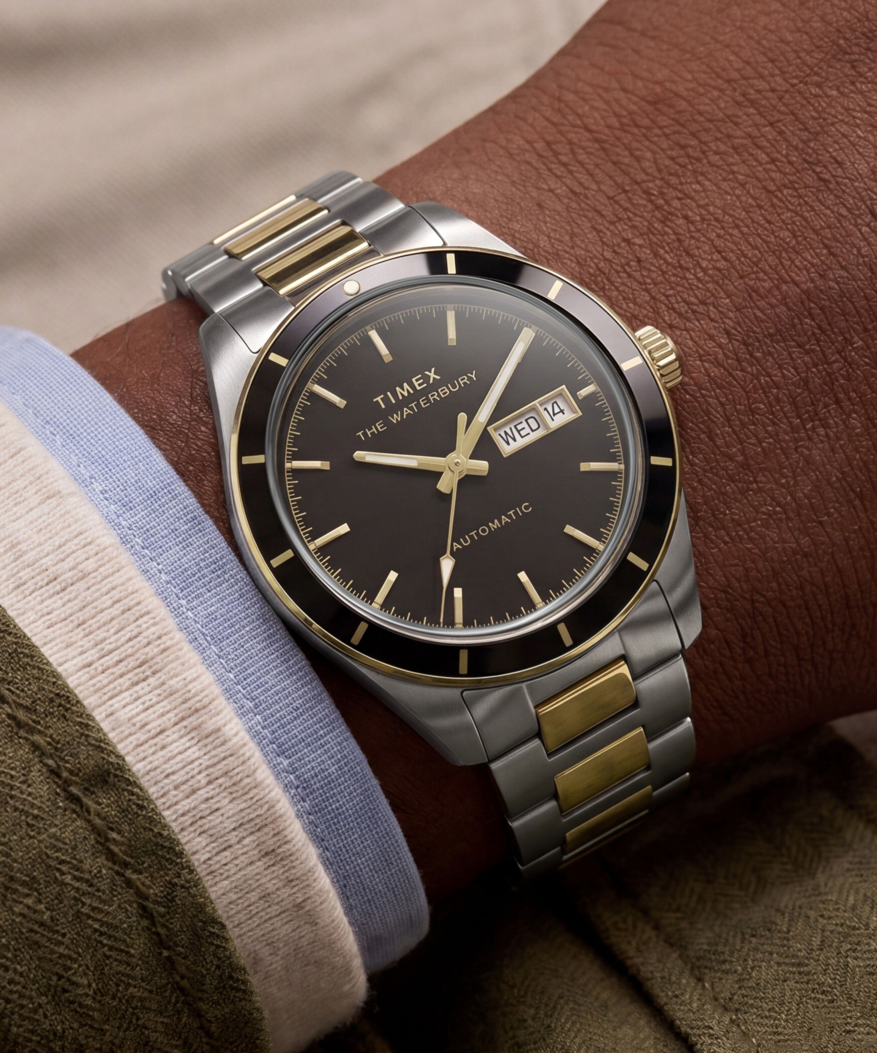 Waterbury Heritage Automatic 39mm Stainless Steel Bracelet Watch