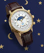 Timex 1990 Moon Phase and Calendar Dial Reissue 37mm Leather Strap Watch