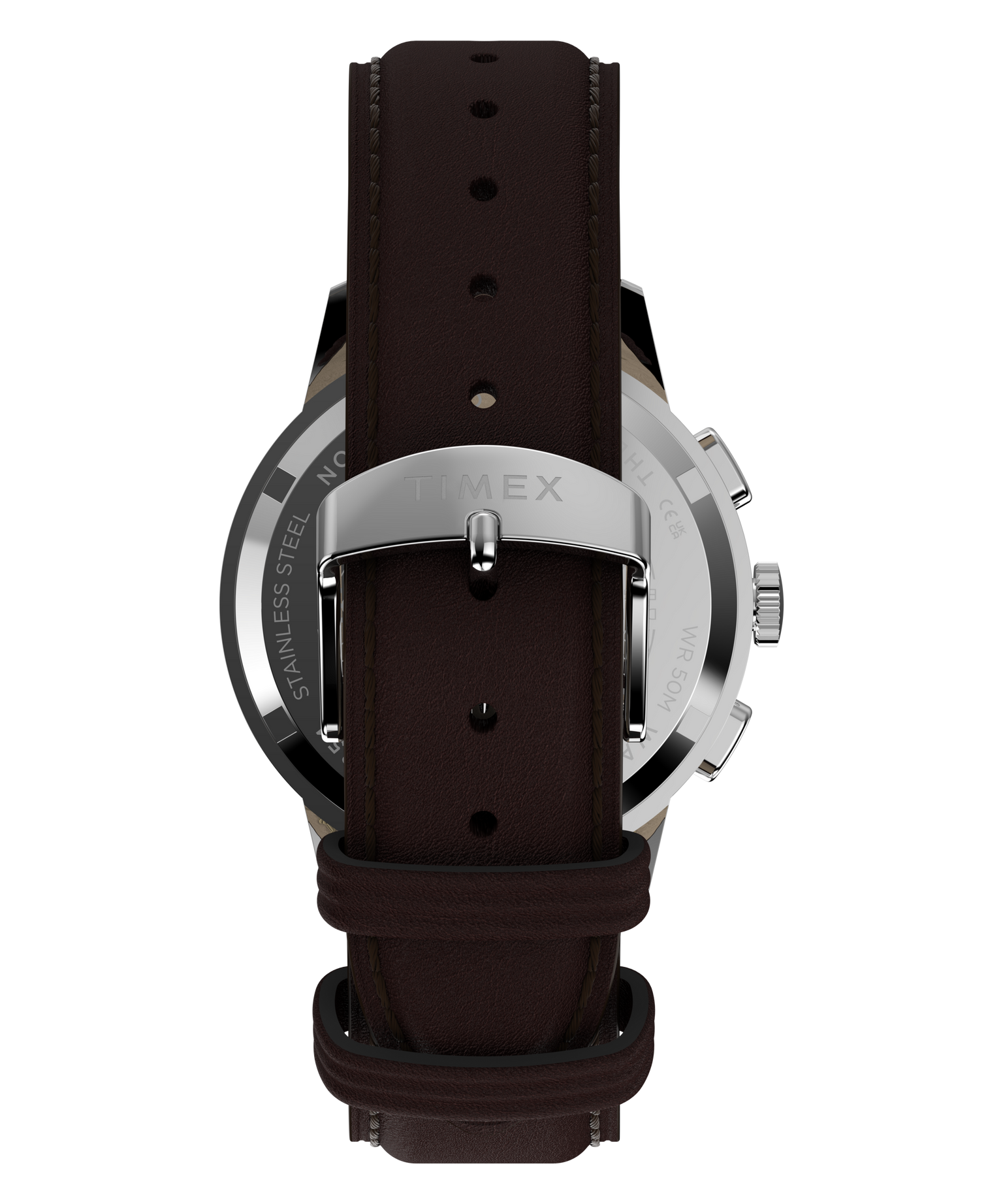 Marlin® Neo Classic Chronograph 40mm Leather Strap Watch