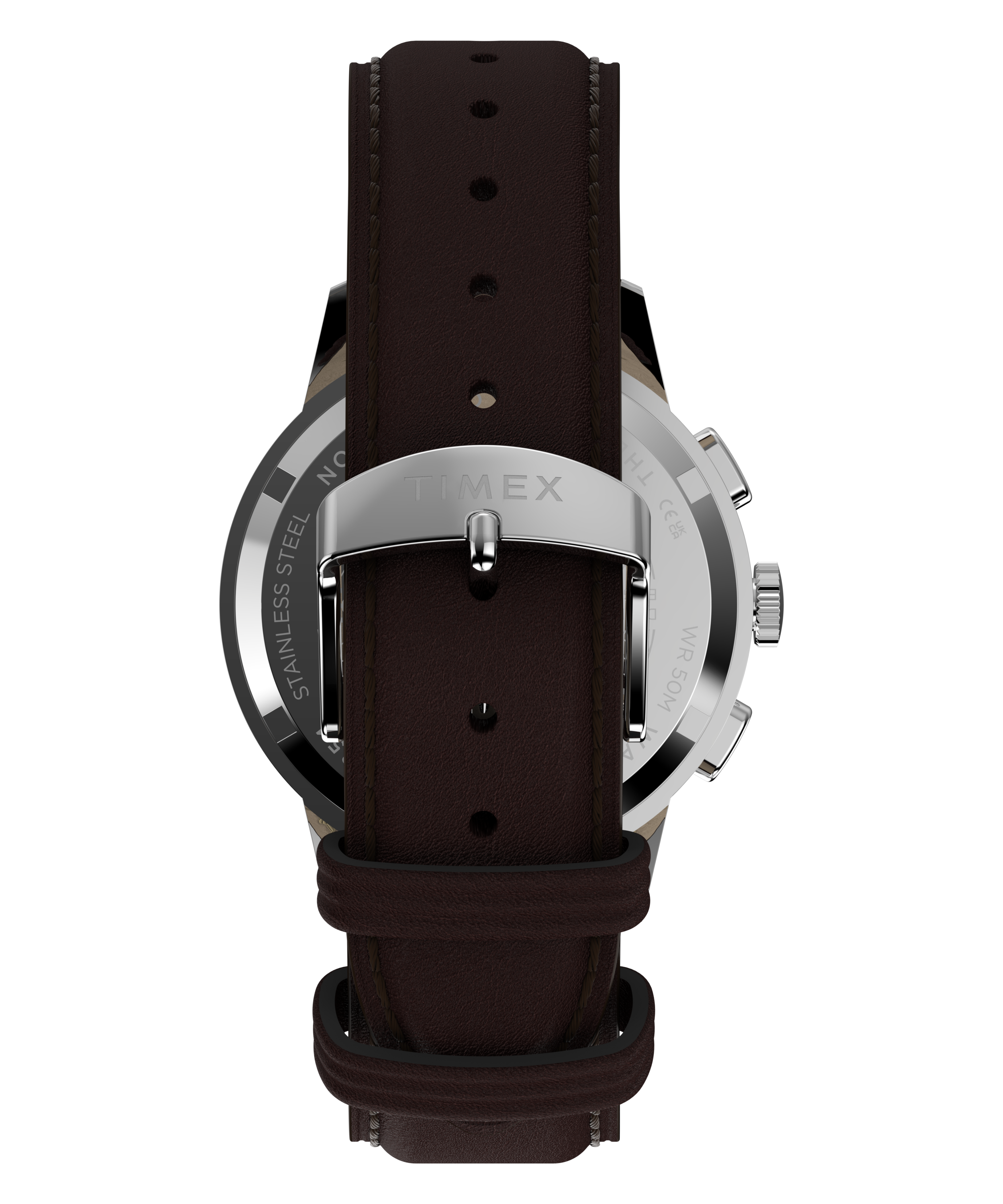 Marlin® Neo Classic Chronograph 40mm Leather Strap Watch