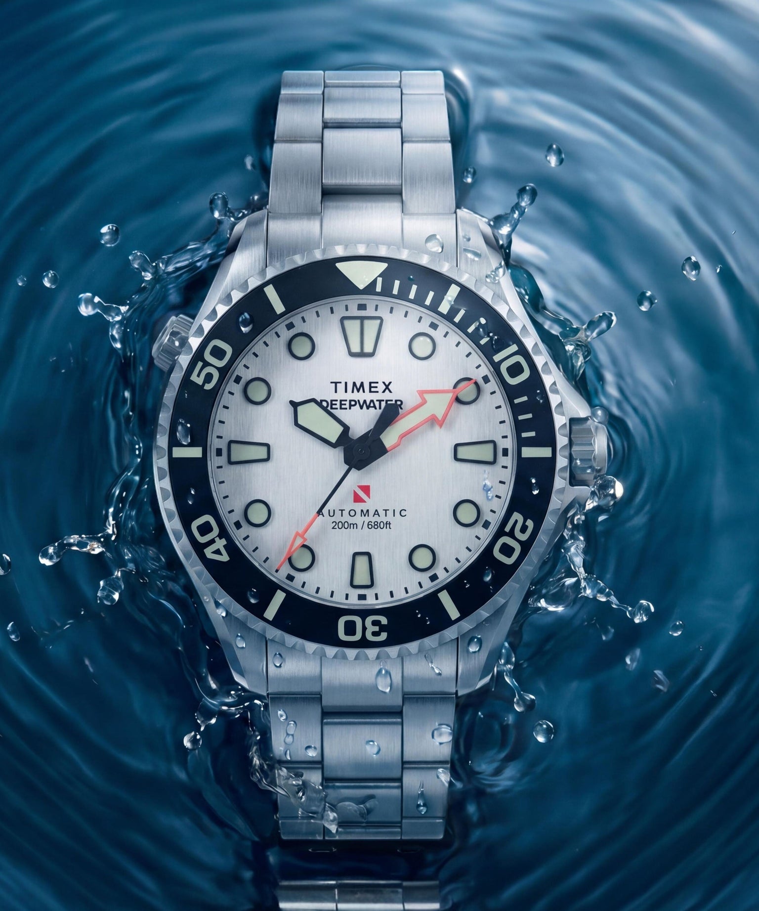Deepwater Meridian 200 HEV Automatic 44mm Stainless Steel Bracelet Watch