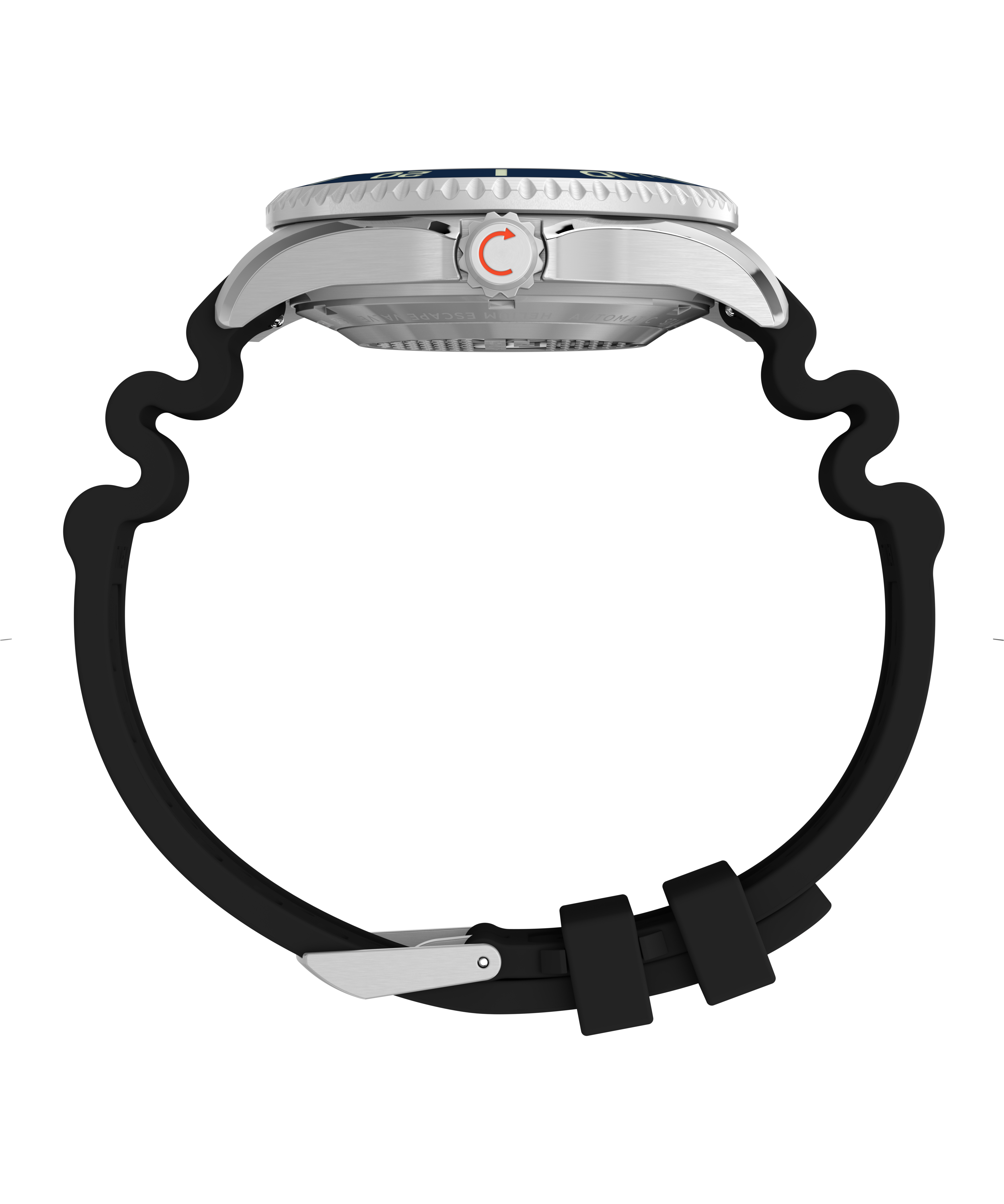 Deepwater Meridian 200 HEV Automatic 44mm HNBR Synthetic Rubber Strap Watch