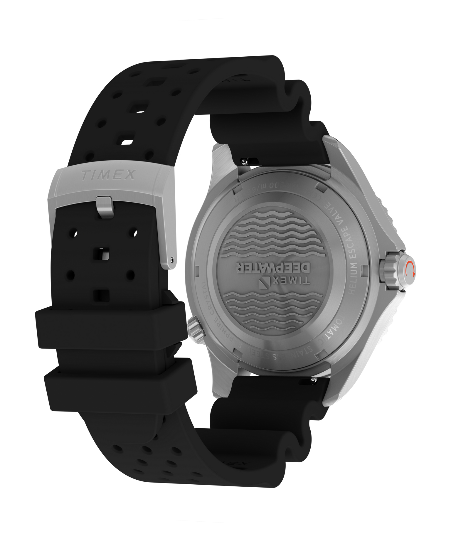 Deepwater Meridian 200 HEV Automatic 44mm HNBR Synthetic Rubber Strap Watch