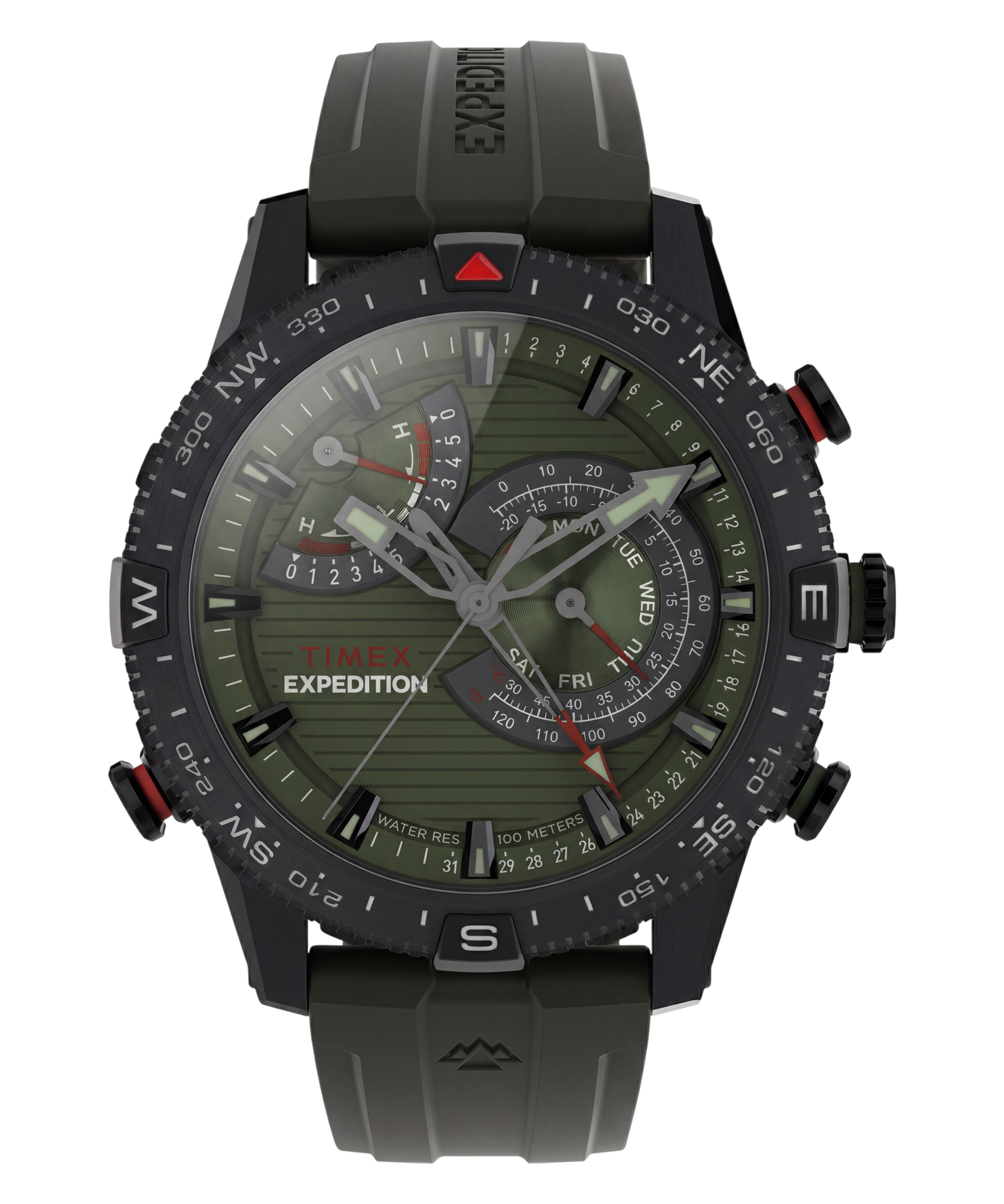 Expedition® Tide Temp Compass IQ 45mm HNBR Synthetic Rubber Strap Watch