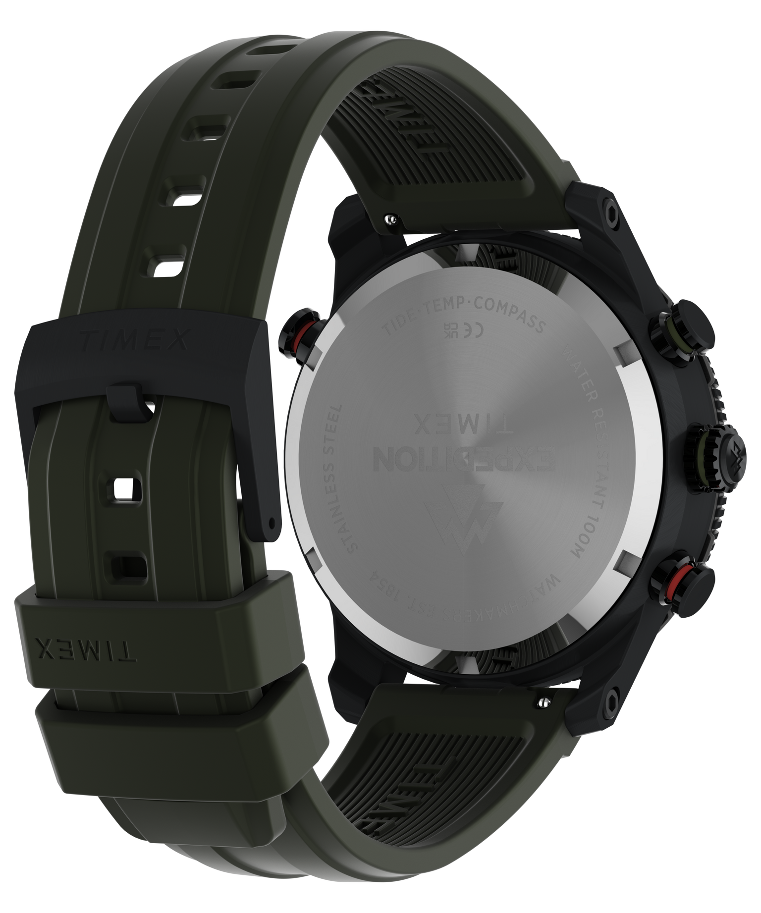Expedition® Tide Temp Compass IQ 45mm HNBR Synthetic Rubber Strap Watch