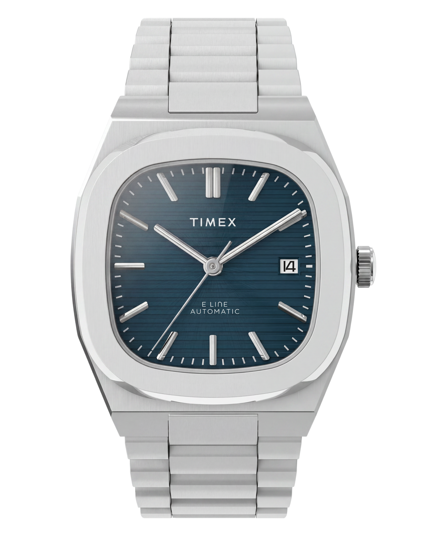 Timex® Automatic E Line 38mm Stainless Steel Bracelet Watch