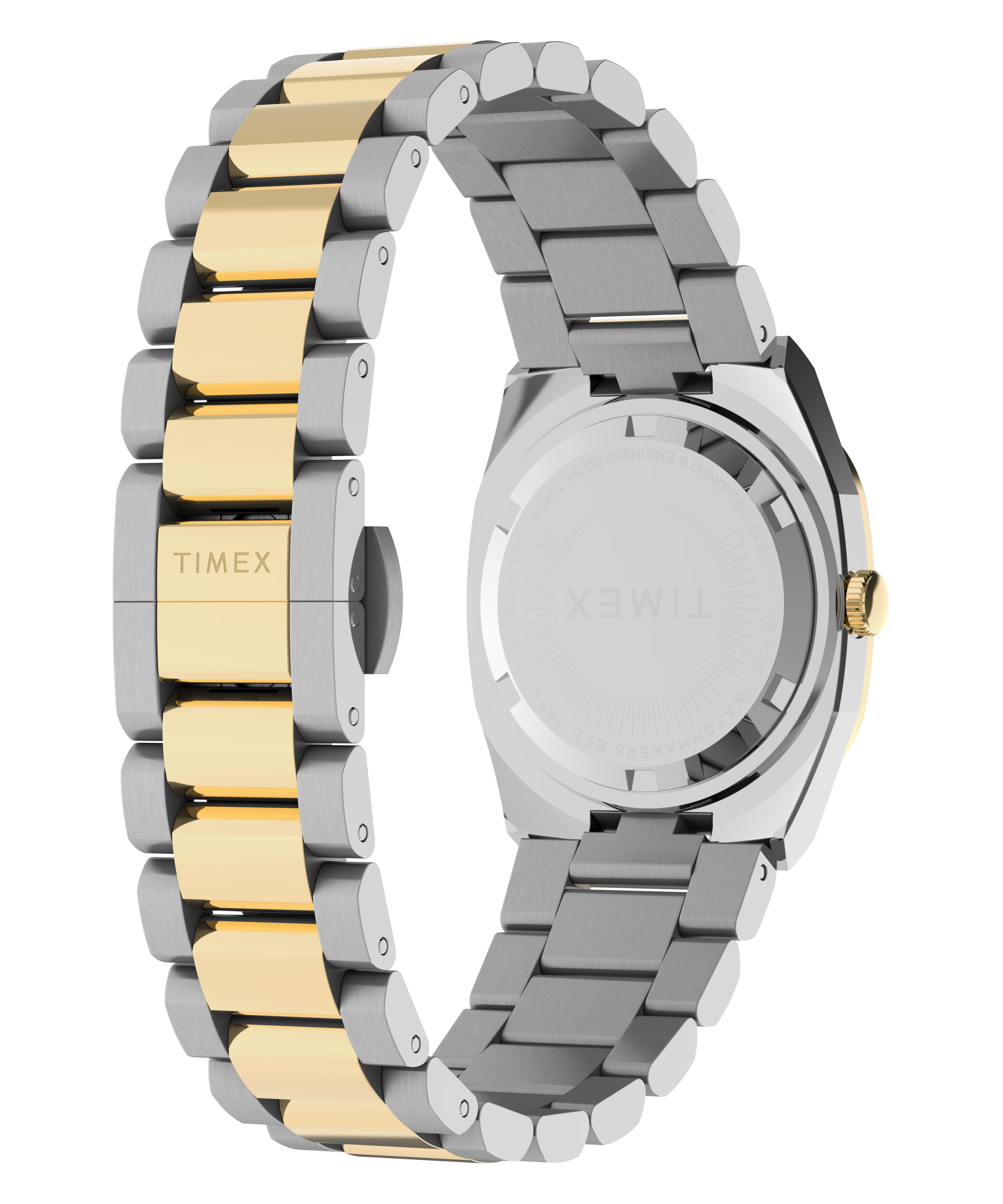 Timex® Quartz E Line 30mm Stainless Steel Bracelet Watch