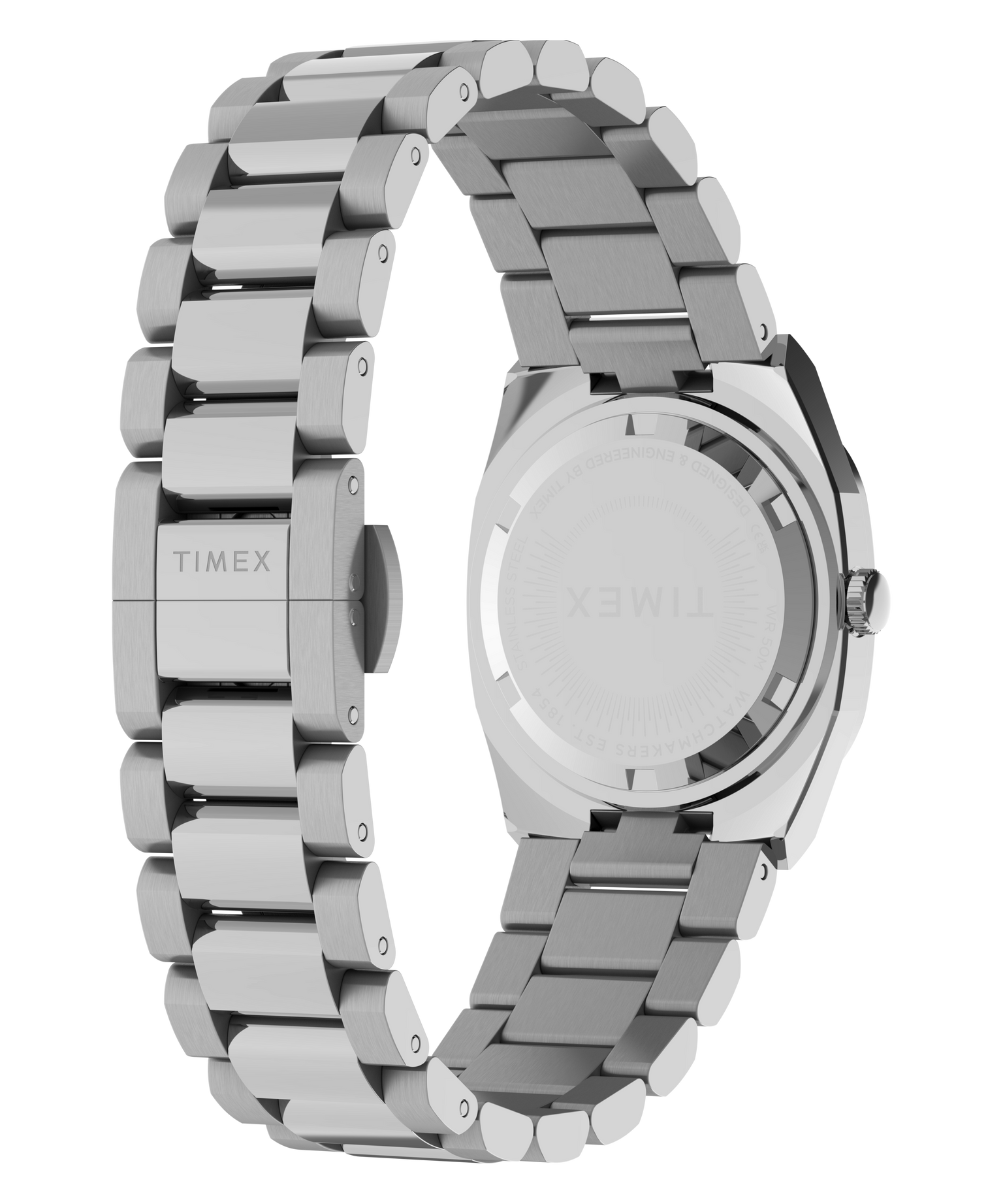 Timex® Quartz E Line 30mm Stainless Steel Bracelet Watch
