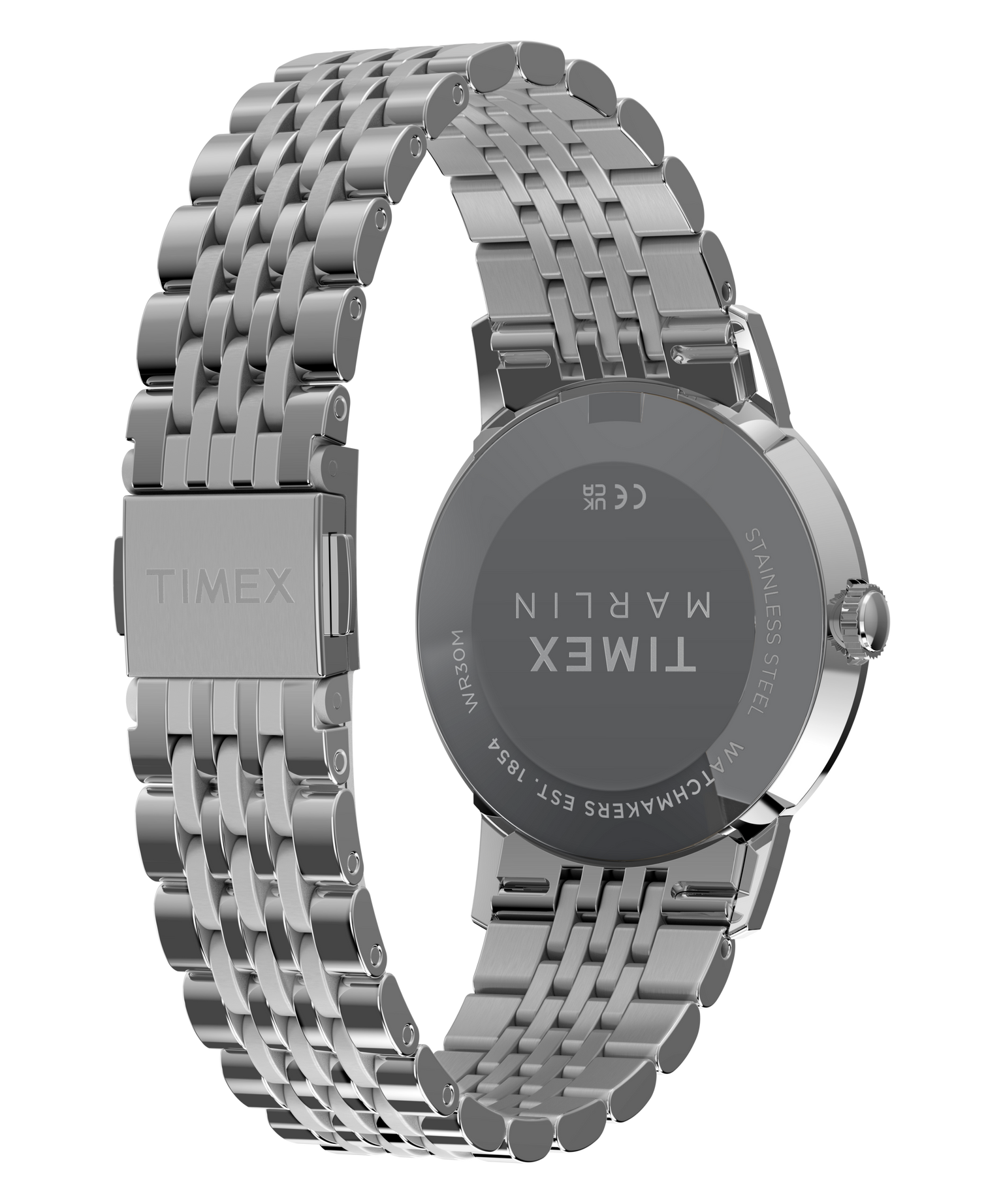 Marlin® Quartz 34mm Stainless Steel Bracelet Watch