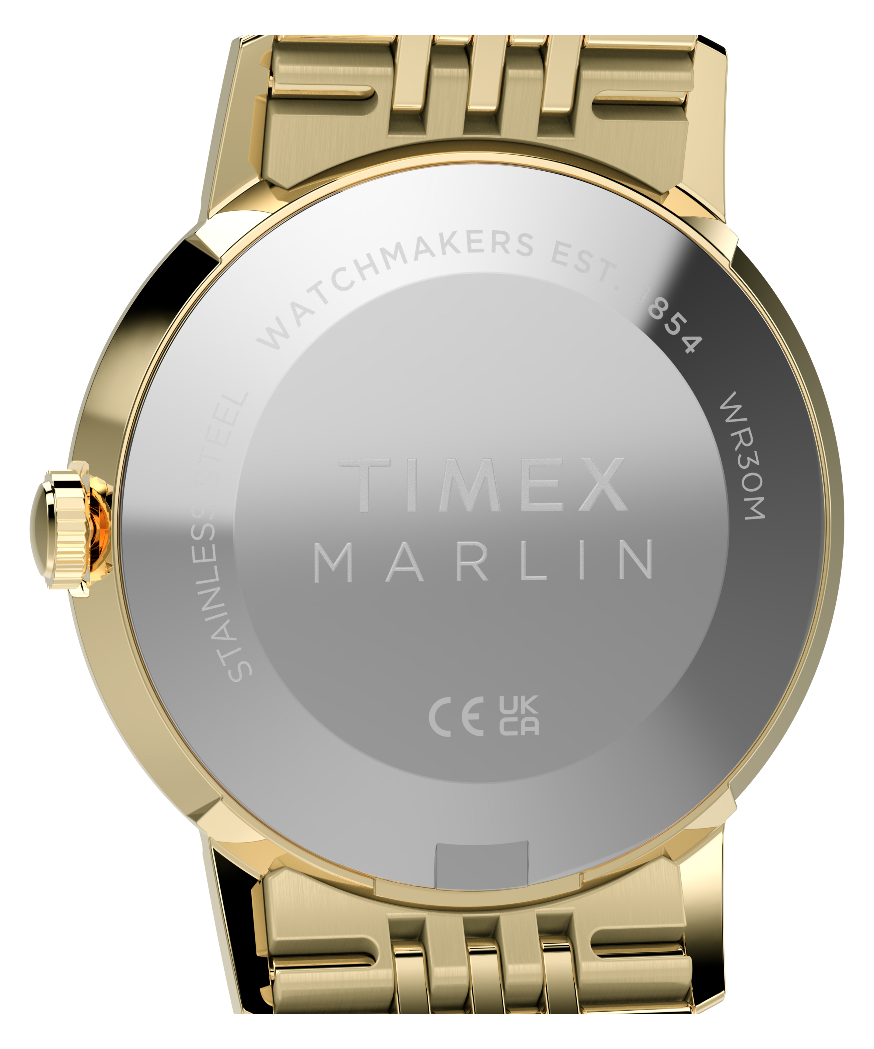 Marlin® Quartz 34mm Stainless Steel Bracelet Watch