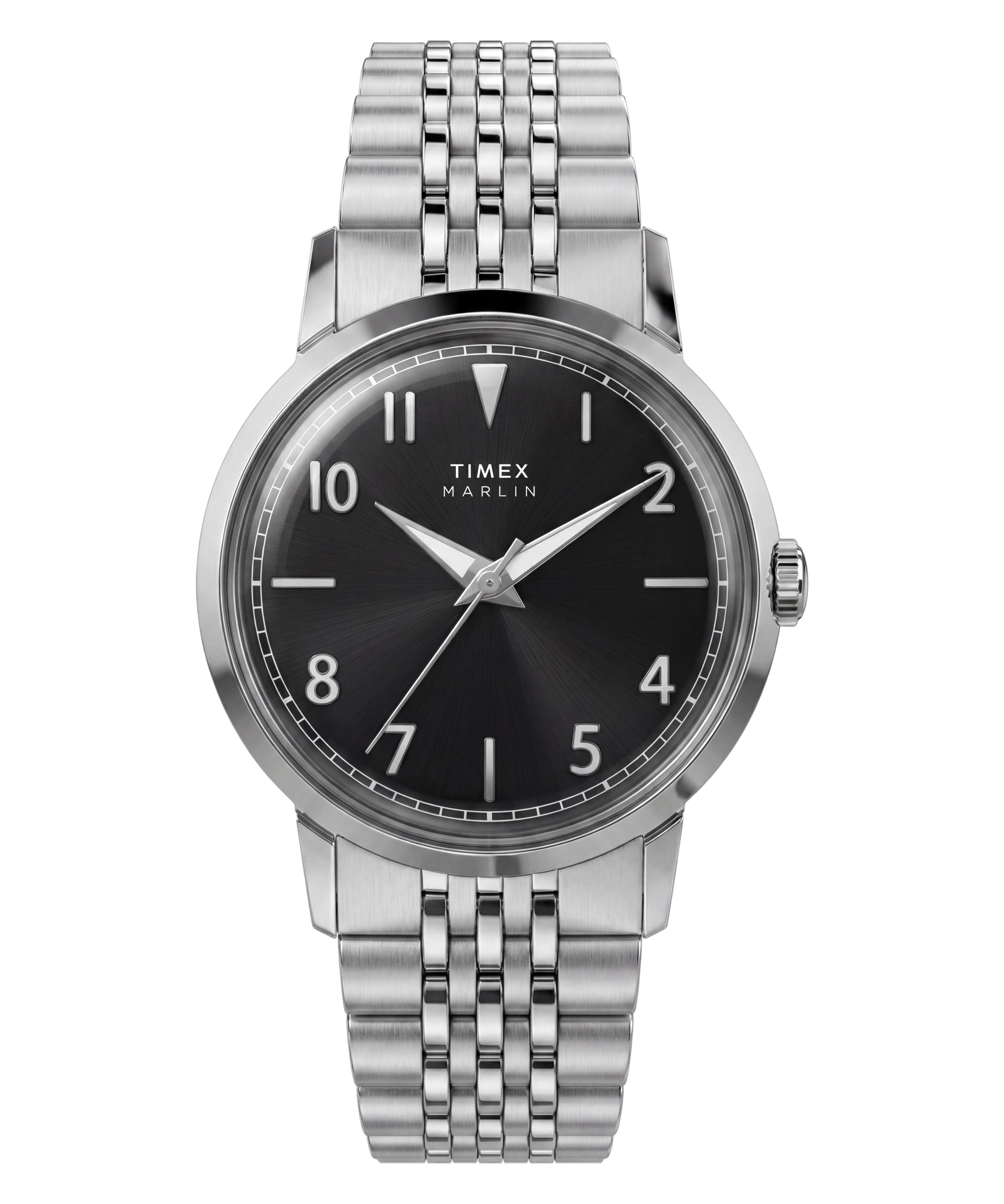 Marlin® Quartz 34mm Stainless Steel Bracelet Watch