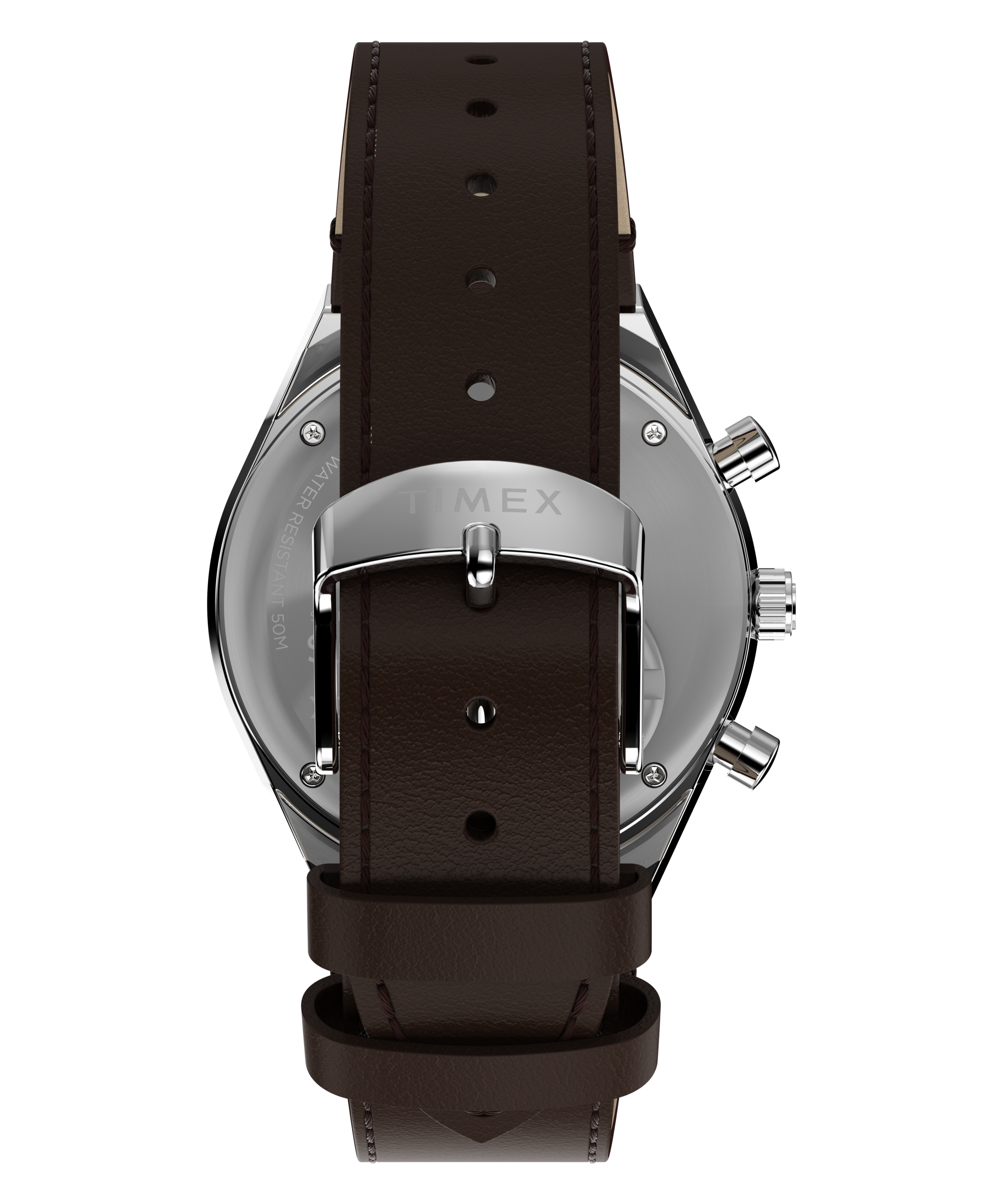 Peanuts® x Q Timex Chronograph 40mm Leather Strap Watch