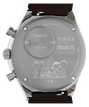 Peanuts® x Q Timex Chronograph 40mm Leather Strap Watch