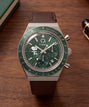 Peanuts® x Q Timex Chronograph 40mm Leather Strap Watch