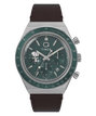 Peanuts® x Q Timex Chronograph 40mm Leather Strap Watch
