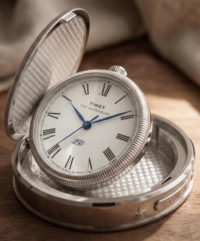 Waterbury America 250 Table Clock | 49mm, Stainless Steel