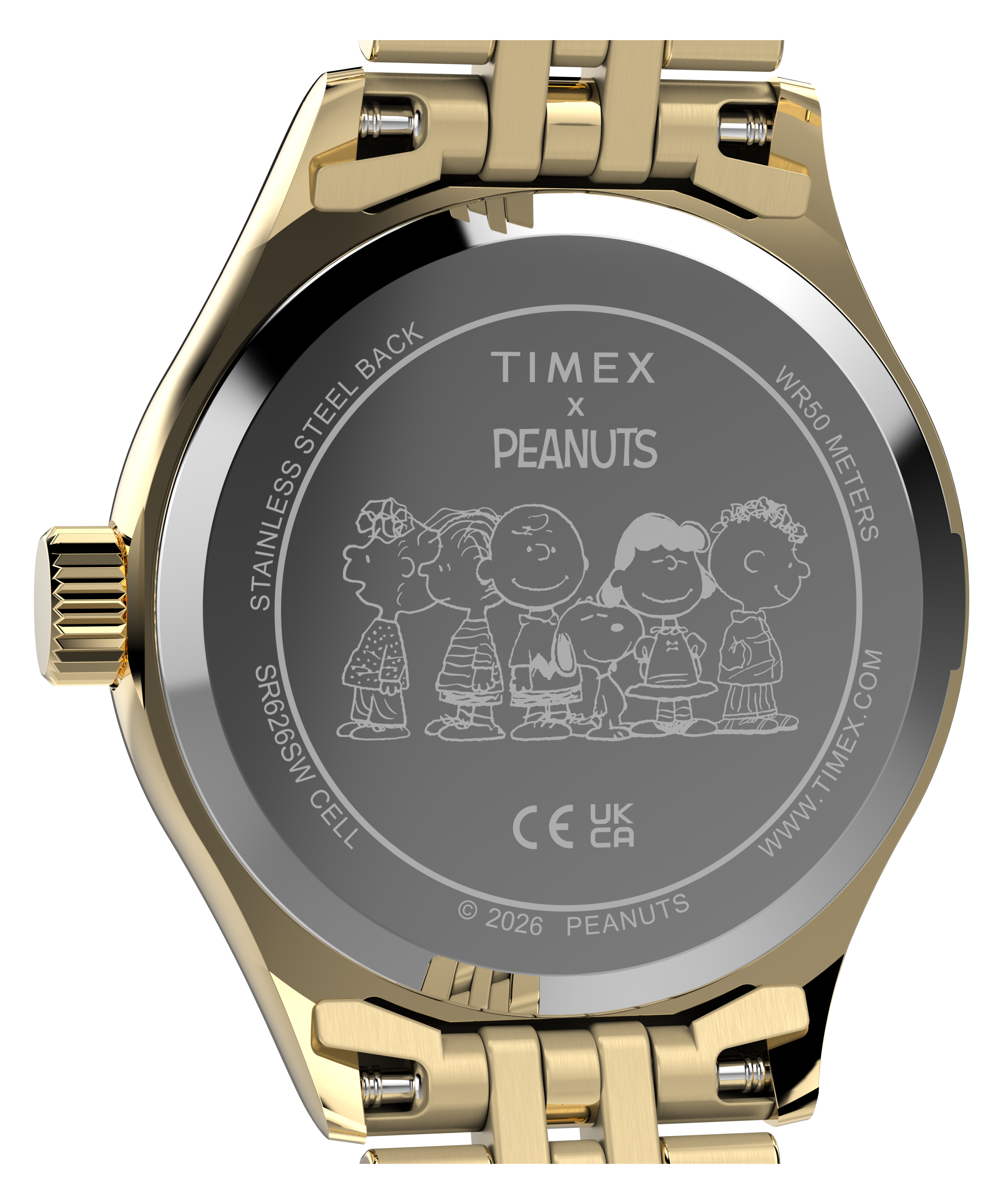 Peanuts x Timex Legacy Mini Heart Hug 25mm Stainless Steel Bracelet Watch
