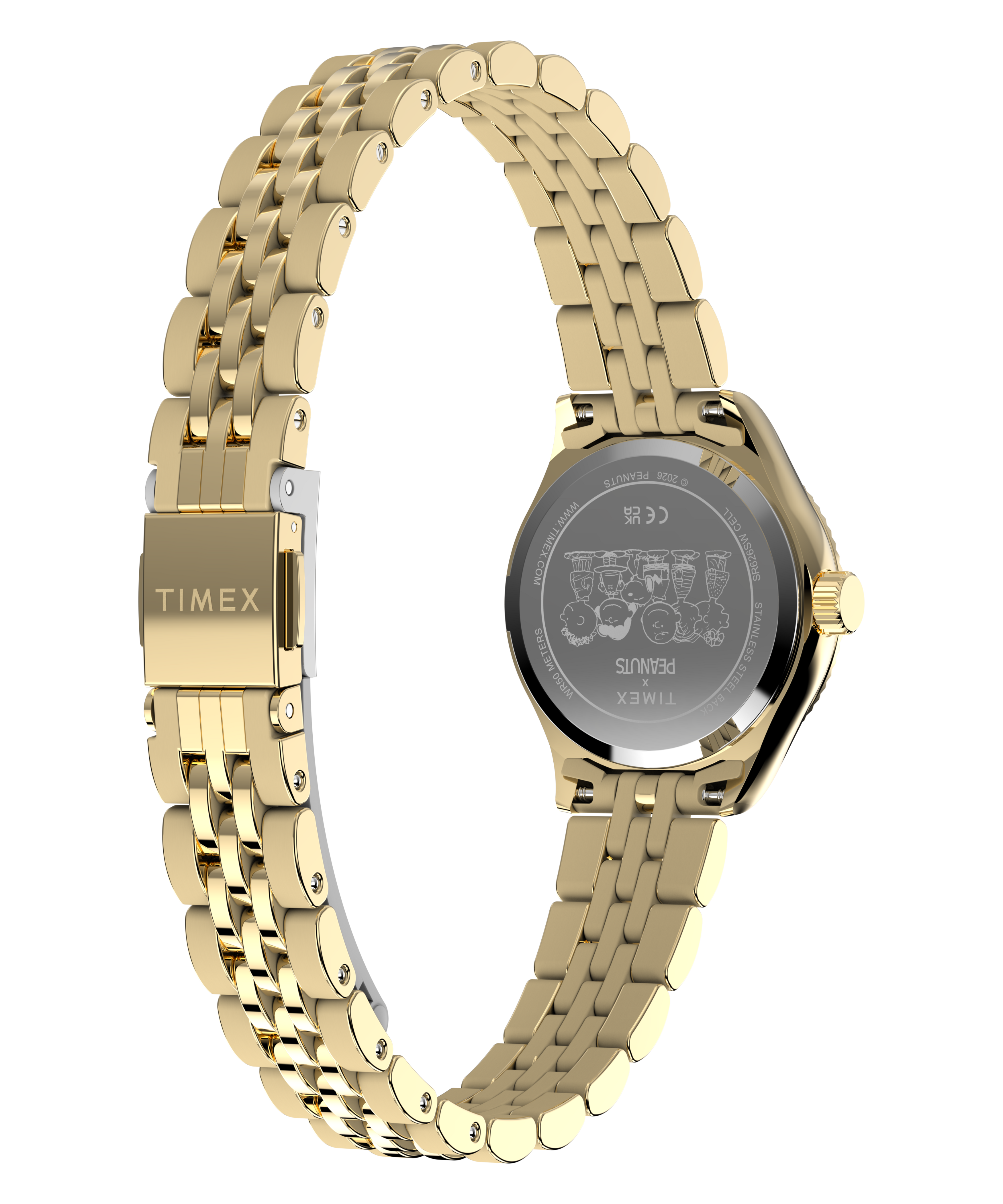 Peanuts x Timex Legacy Mini Heart Hug 25mm Stainless Steel Bracelet Watch