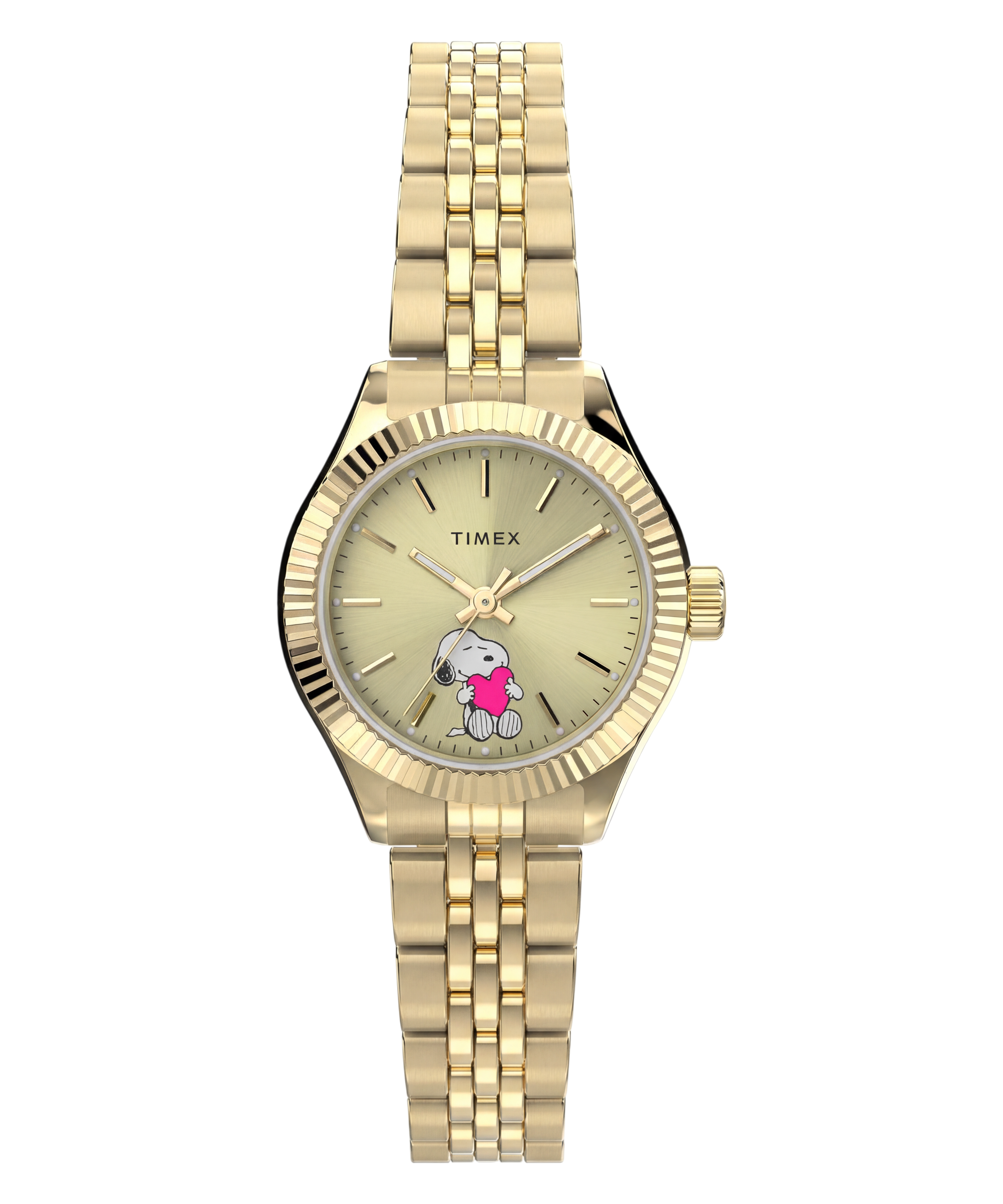 Peanuts x Timex Legacy Mini Heart Hug 25mm Stainless Steel Bracelet Watch