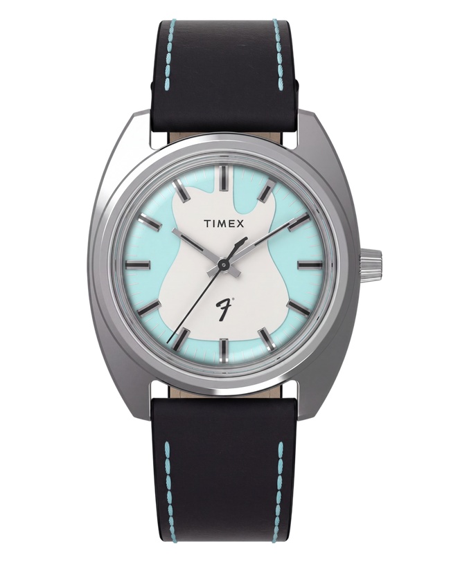 Fender x Timex Giftset | 37mm, Steel, Leather, Blue Dial