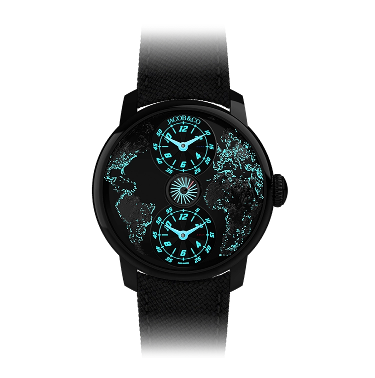 The World Is Yours Dual Time Zone MAD Paris | 43mm, Stainless Steel Case, Cordura Strap