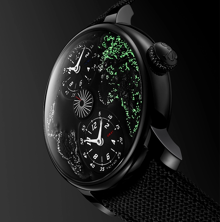 The World Is Yours Dual Time Zone MAD Paris | 43mm, Stainless Steel Case, Cordura Strap