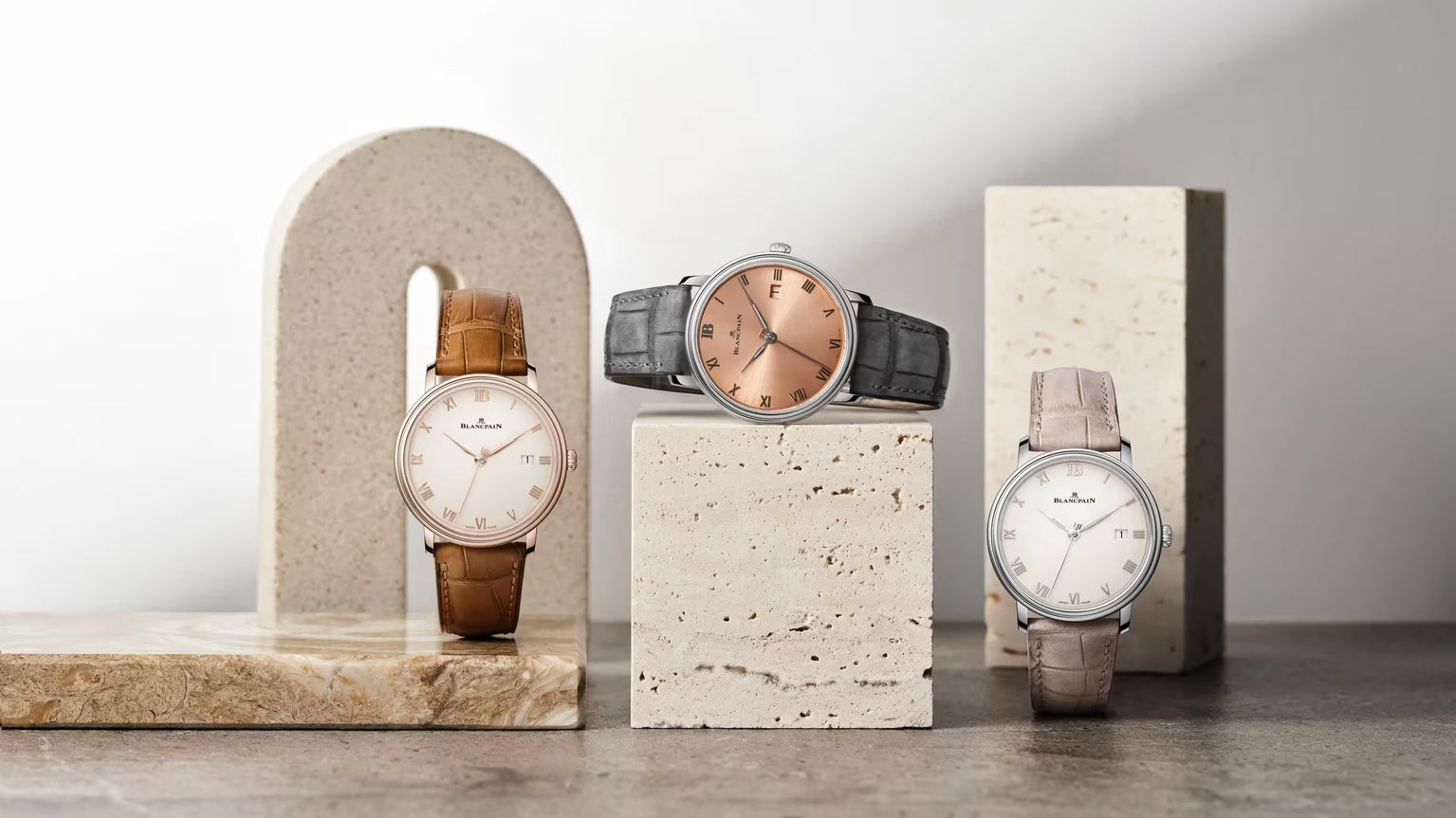 Villeret Ultraplate | 38mm, Pink Dial, Alligator Leather Strap