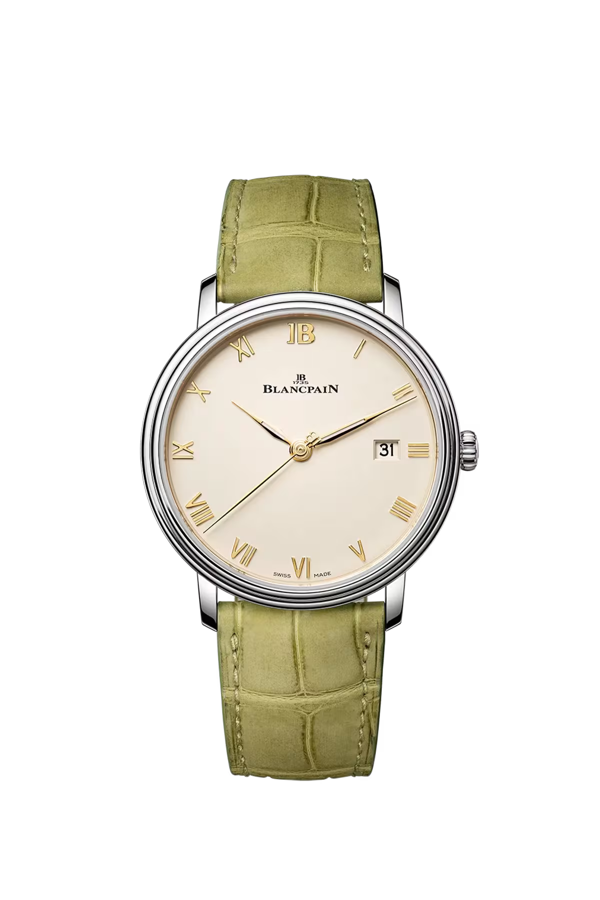 Villeret Ultraplate | 38mm, Aliigator Leather Strao, Opaline Dial