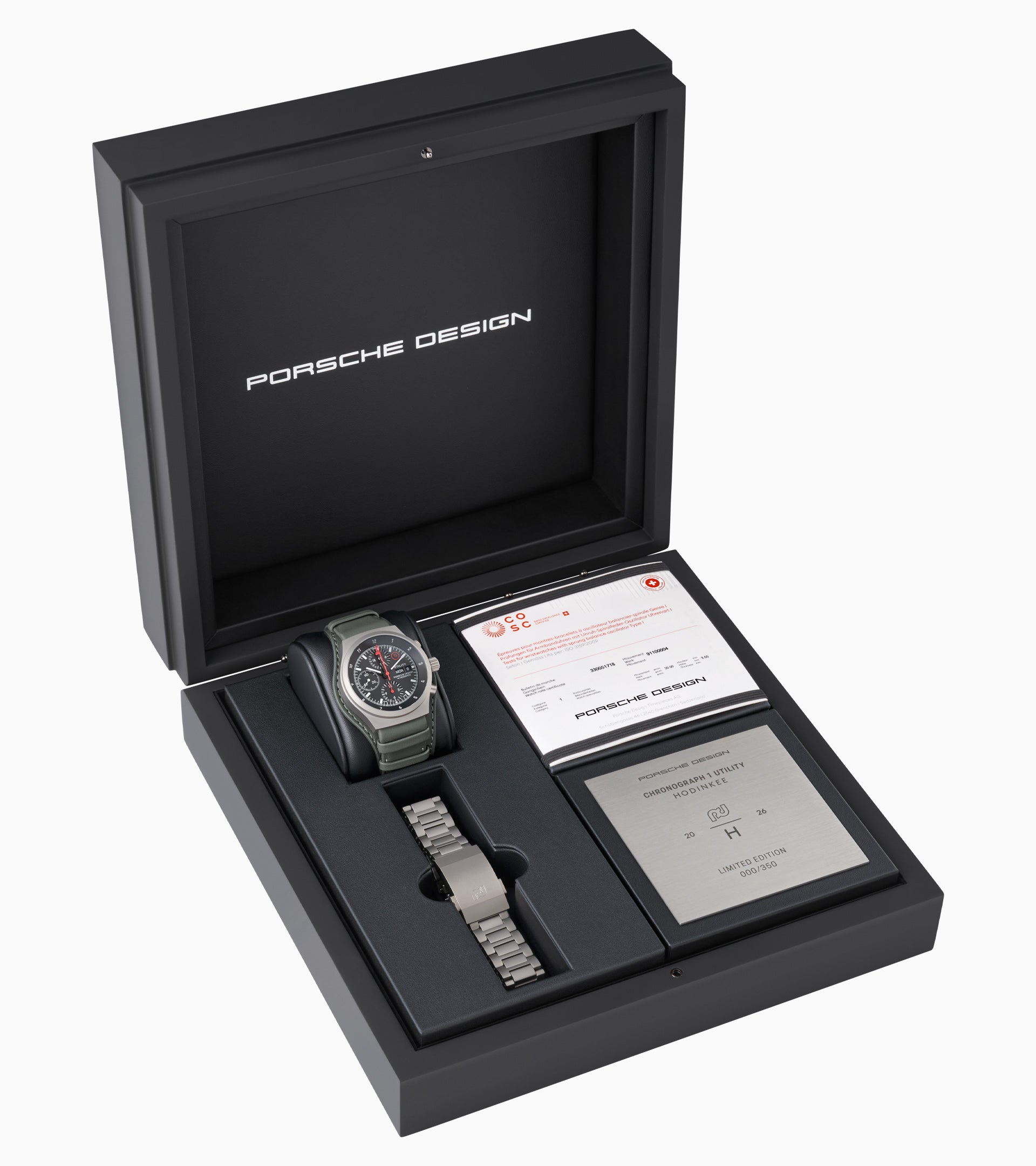 Porsche Design Chronograph 1 Utility - Limited Edition for Hodinkee | 41mm, Titanium and Leather