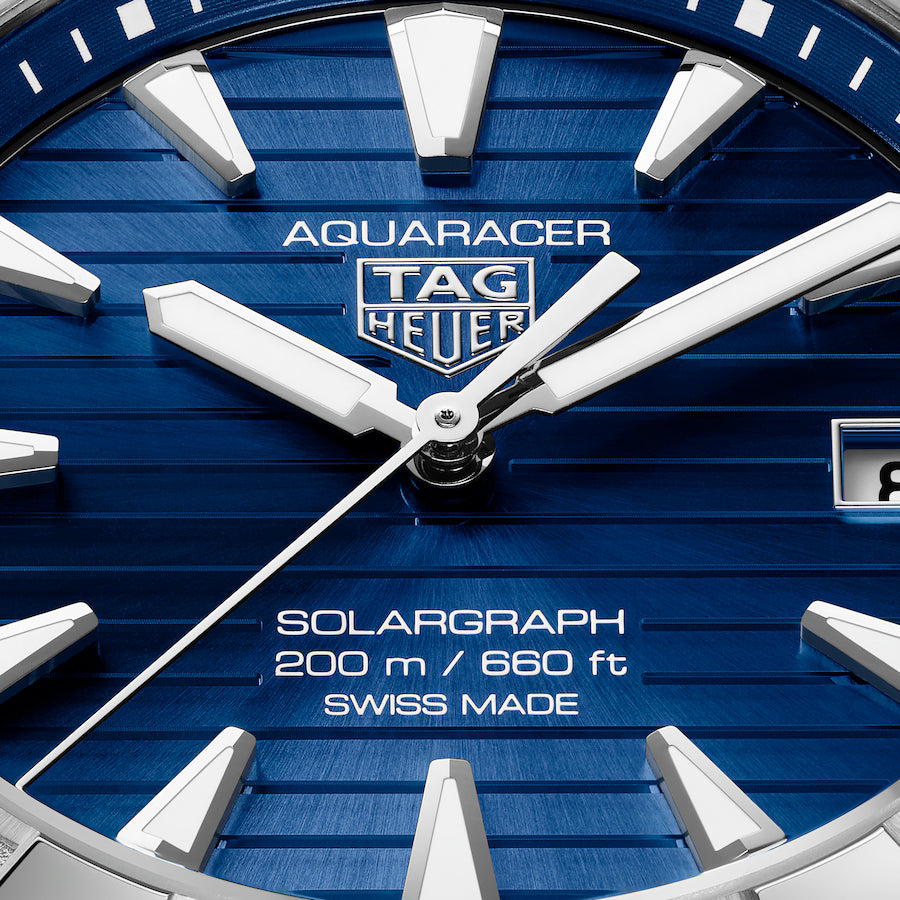 Aquaracer Professional 200 Solargraph | 40mm, Titanium, Blue Dial, Men's Watch