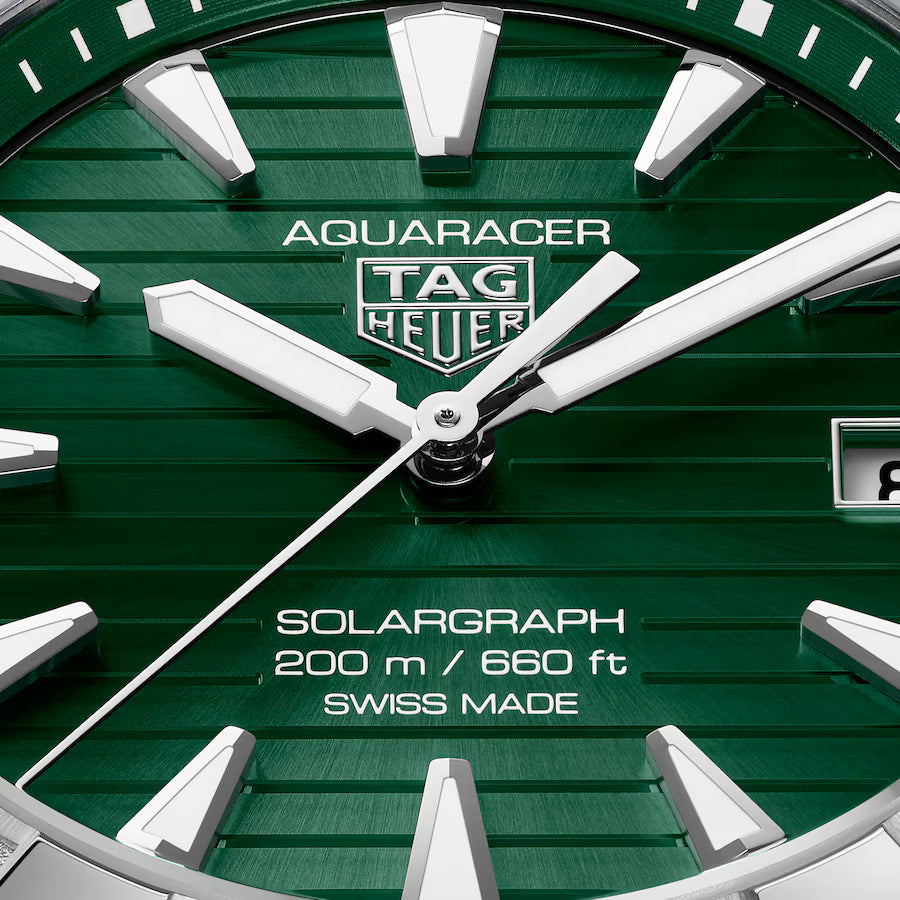 Aquaracer Professional 200 Solargraph | 40mm, Titanium, Green Dial, Men's Watch