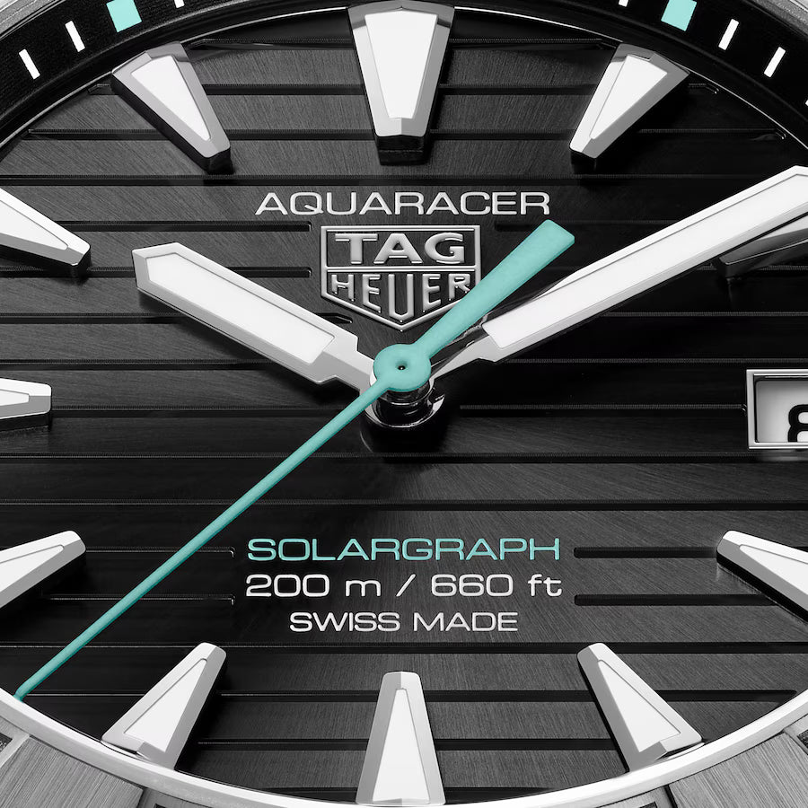 Aquaracer Professional 200 Solargraph | 40mm, Titanium, Black Dial, Men's Watch