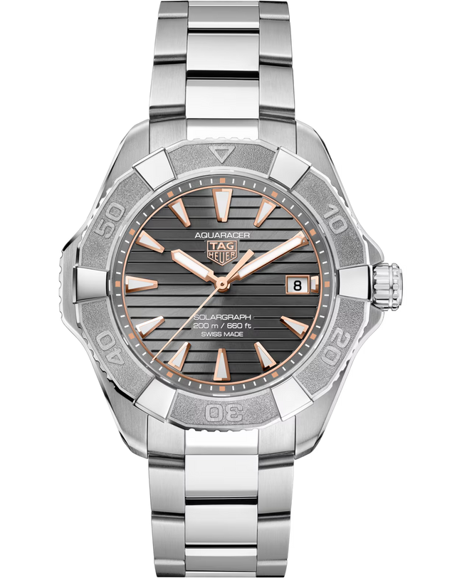 Aquaracer Professional 200 Solargraph | 40mm, Titanium, Grey Dial