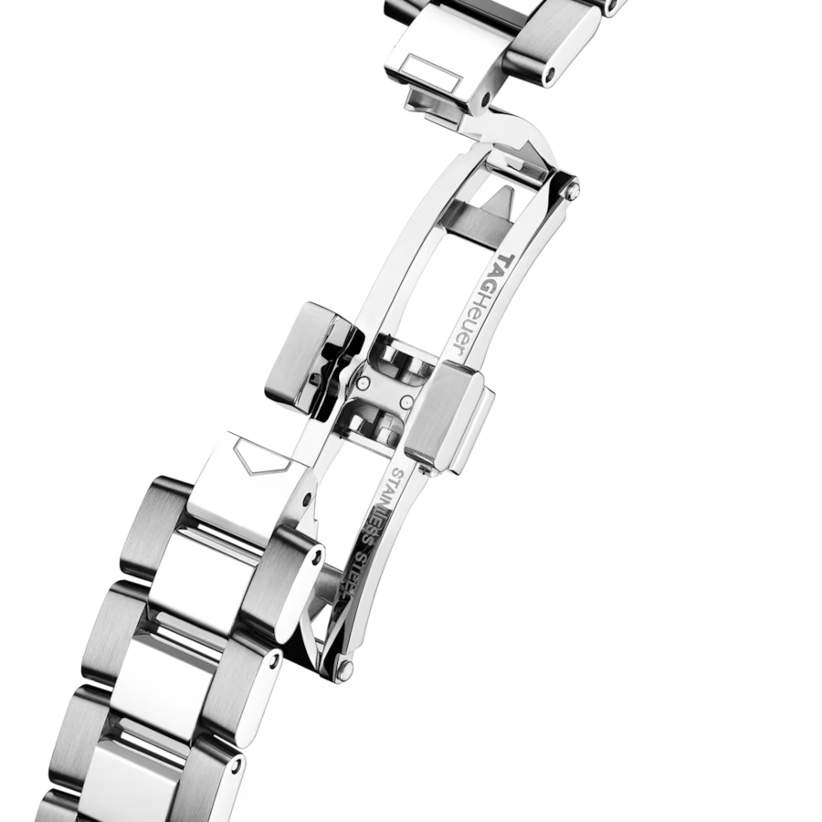 Aquaracer Professional 100 Solargraph | 28mm, Steel, Mother-of-pearl Dial, Diamond Bezel, Womens Watch